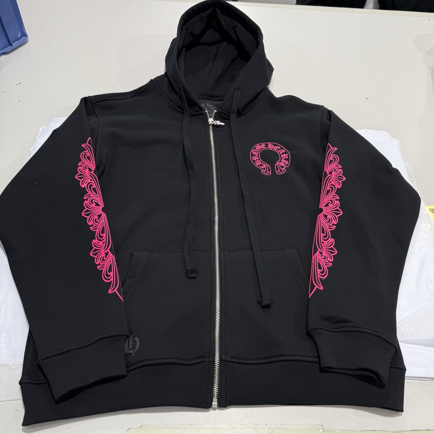Chrome Hearts Pink Horseshoe Zip Up (CH-20251128）