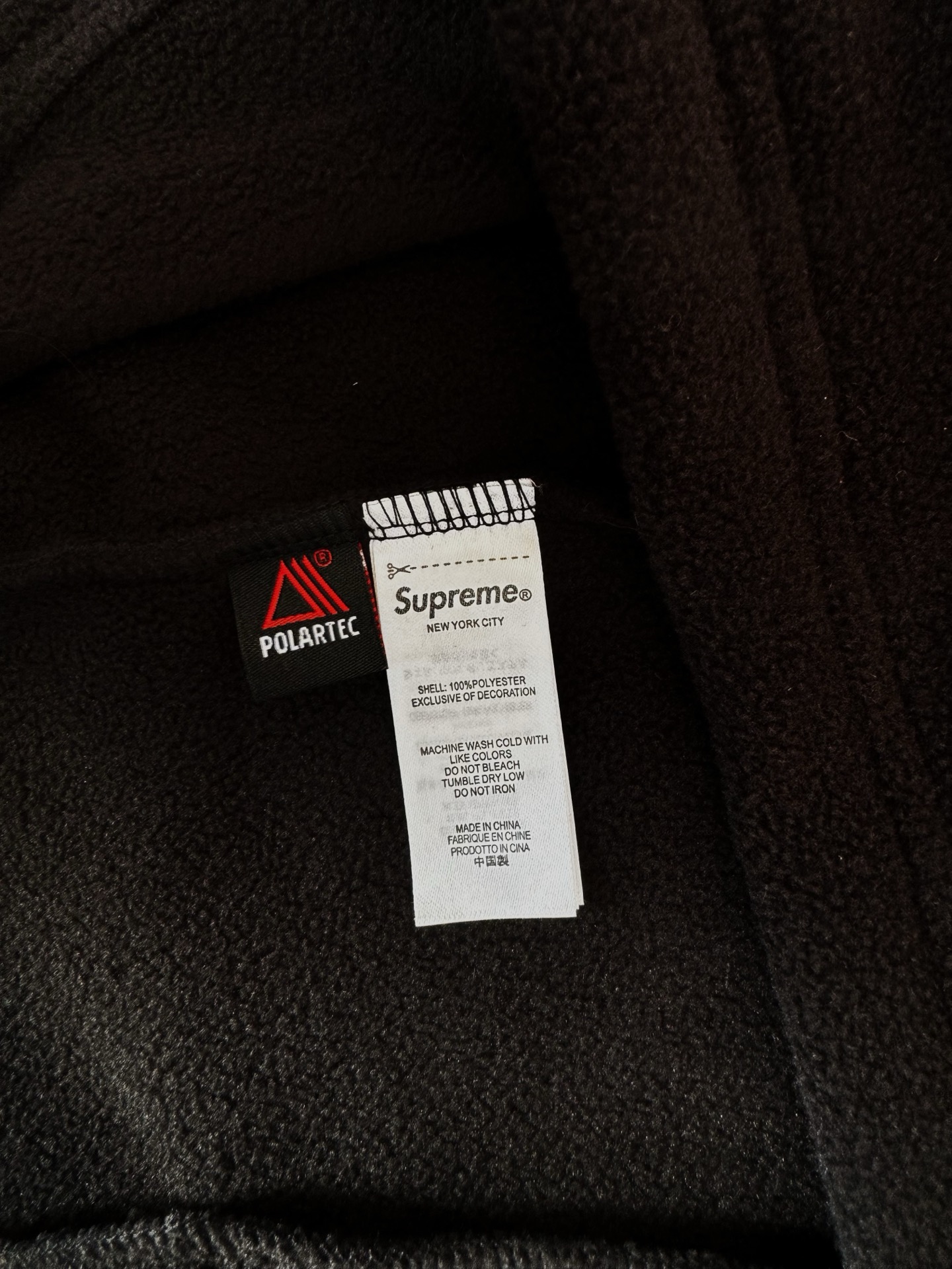 Supreme Polartec WEEK14 Polartec Face Mask Half-Fasten Hoodie (SUP-FW25-064）