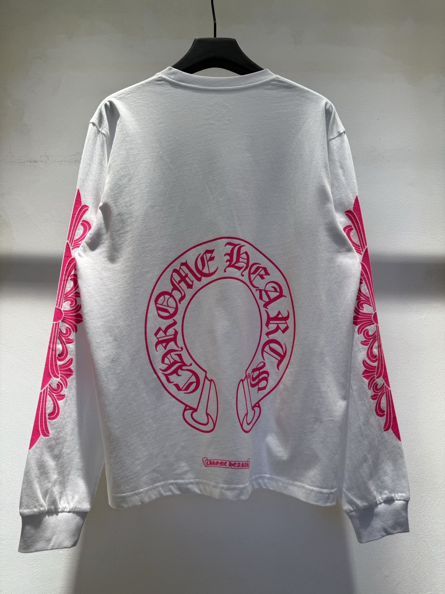 Chrome Hearts Horseshoe-Print Long-Sleeve Top Black (CH-T2026332）