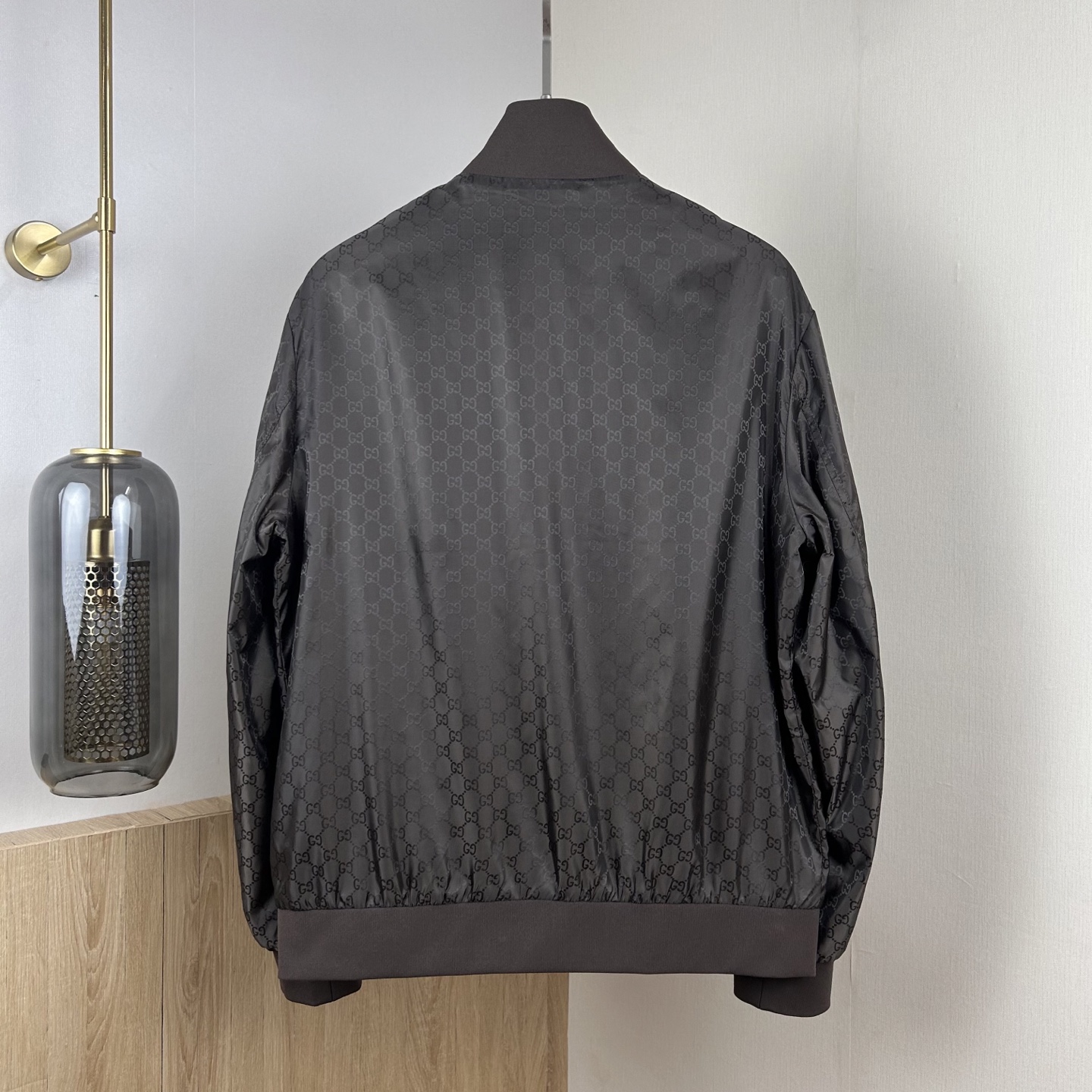 GUCCI Print Stand Collar Zip-Up Jacket (GC2025001）