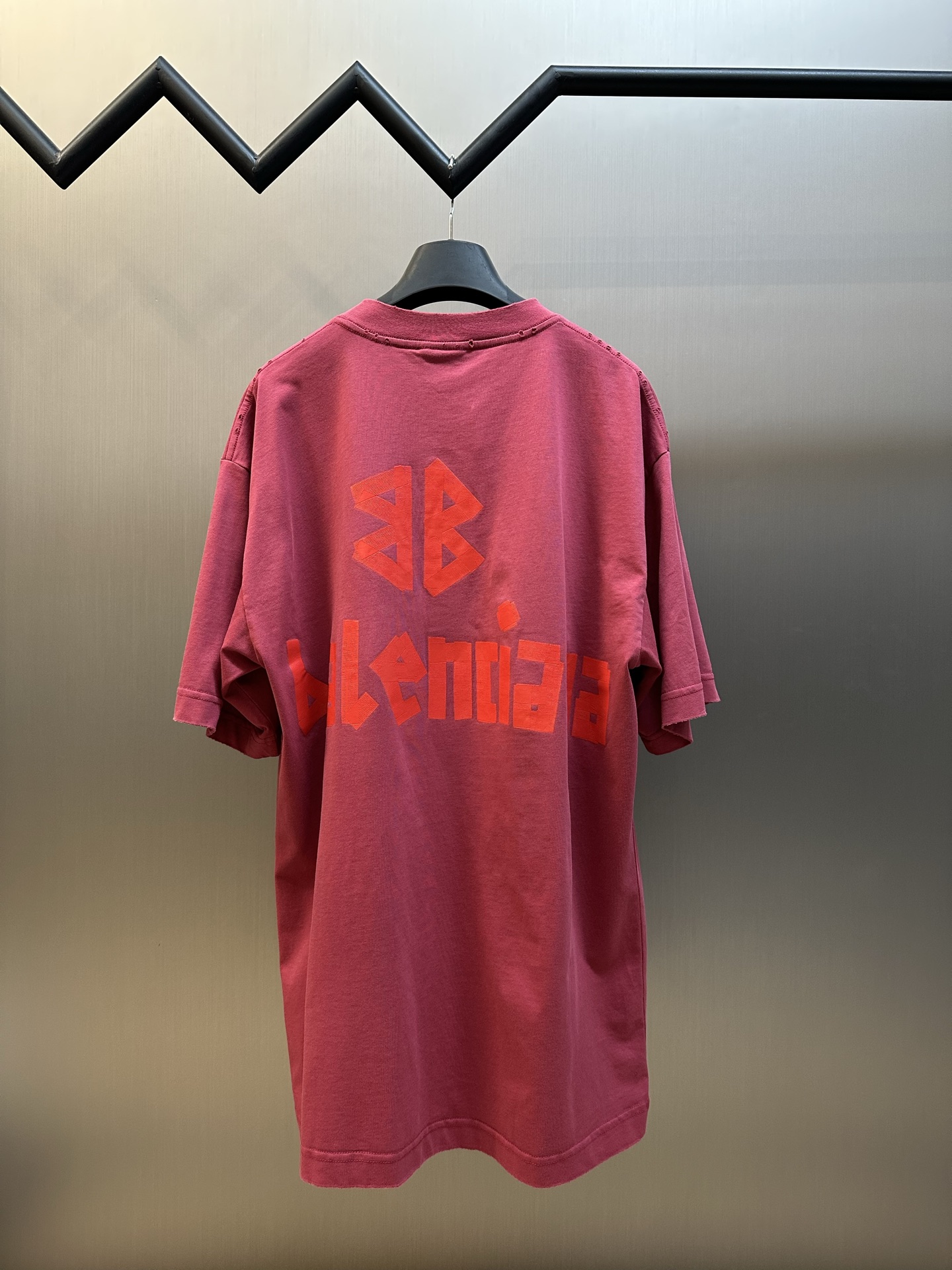 BALENCIAGA Tape Type T-Shirt Medium Fit "Beige" (764235TSVK19501）