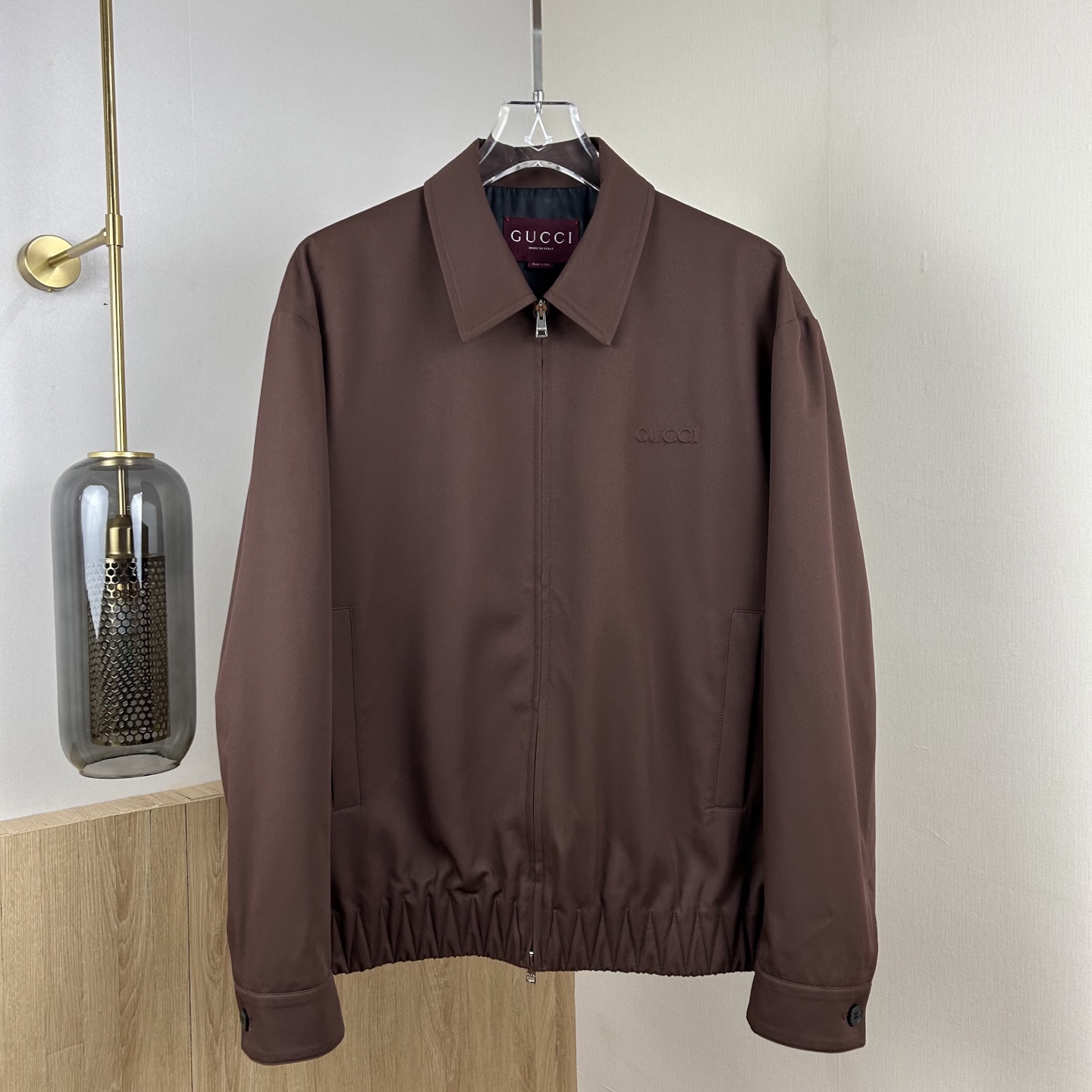 Gucci shirt collar zip-up jacket (GC2025002）