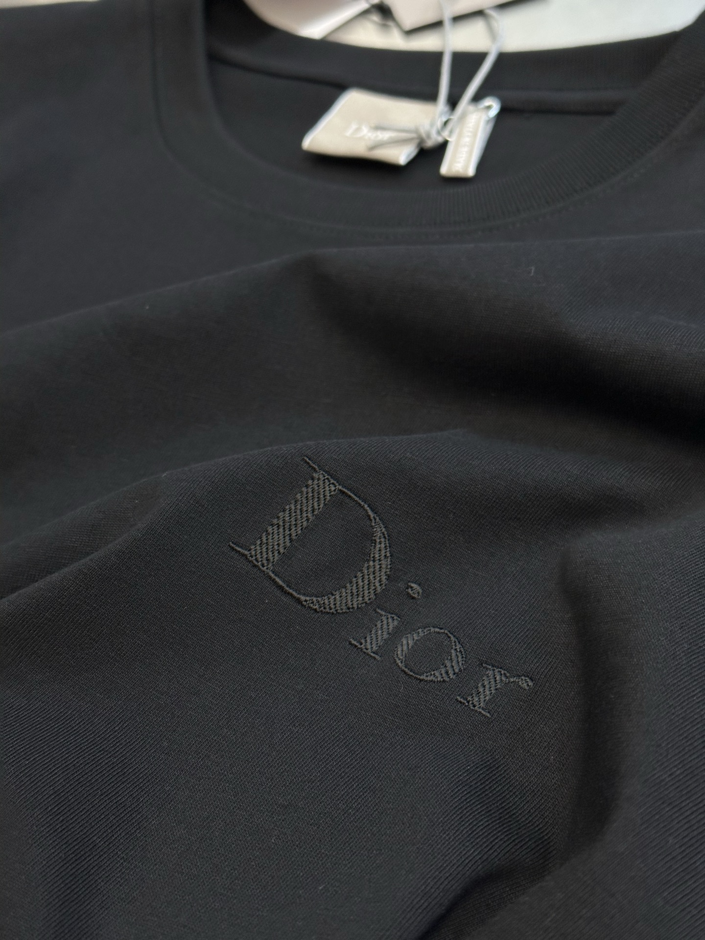 Dior Homme Logo Embroidered Short-Sleeved T-Shirt（683J606A0677-C680）