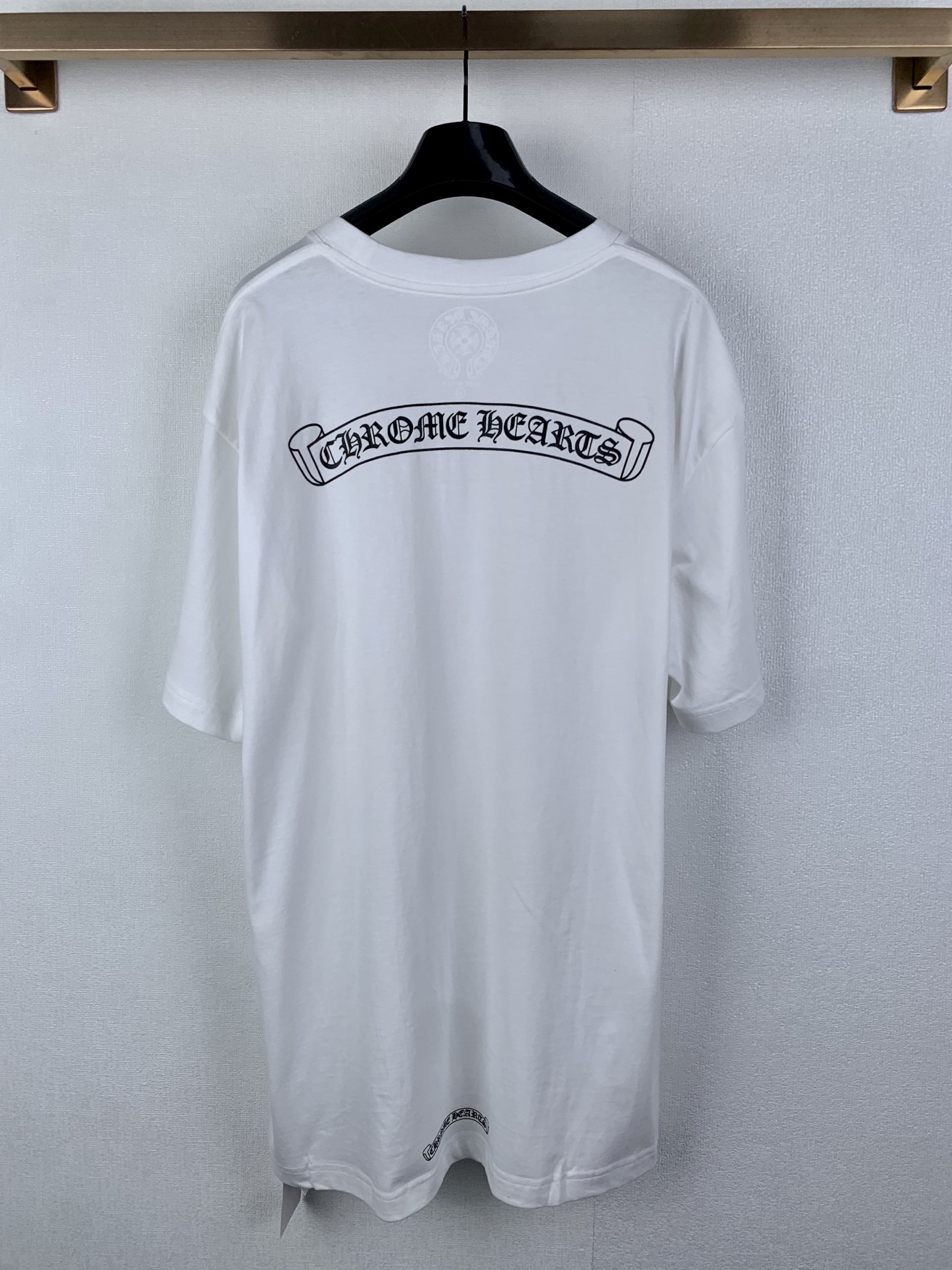 Chrome Hearts Scroll Tag Men's Short-Sleeve T-Shirt (1002504CHSOTB）