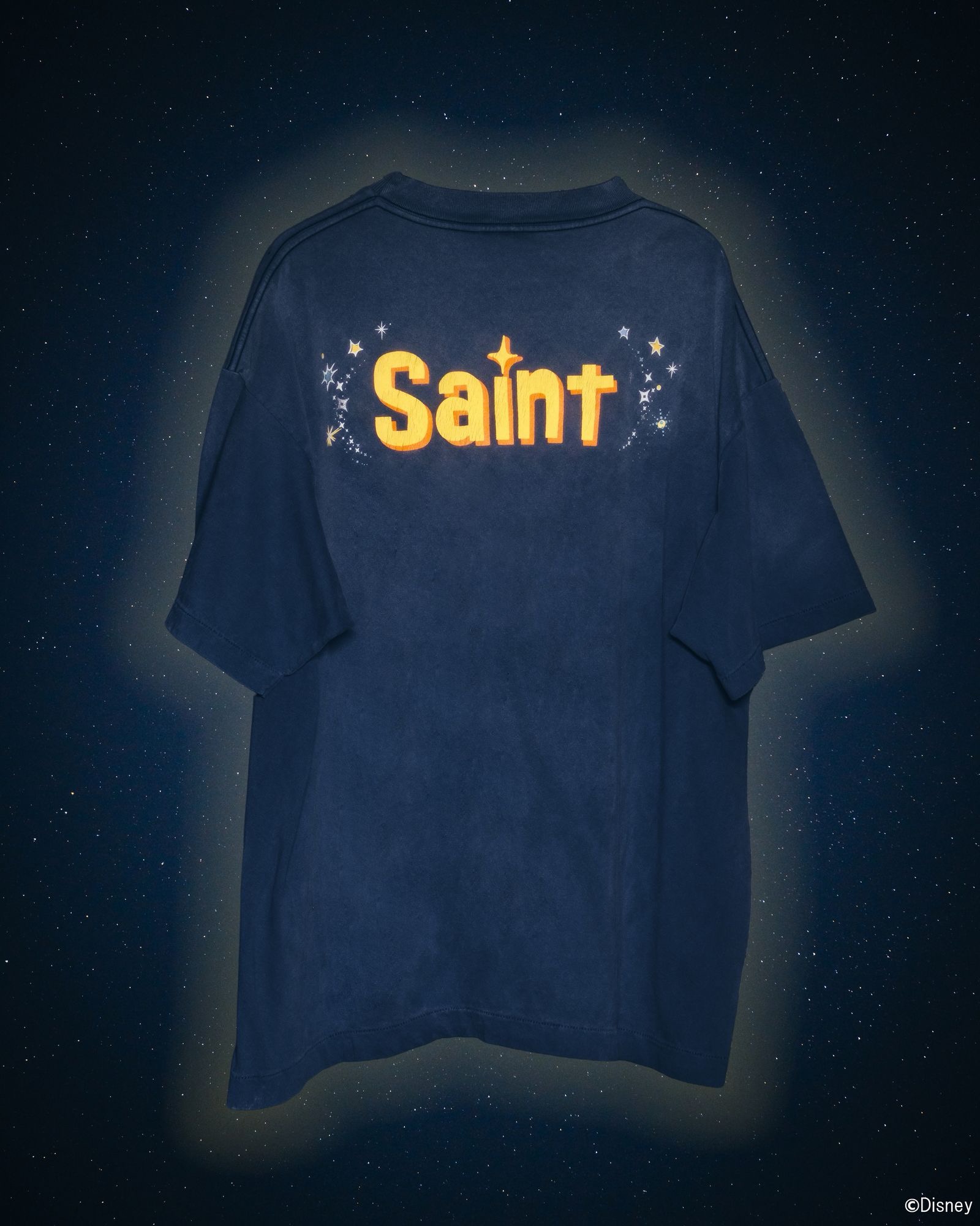 SAINT Mxxxxxx Saint Michael SM-MK8-0000-C79/DSN_SS T-SHIRT/TINKER BELL/NAVY (SM-MK8-0000-C79）