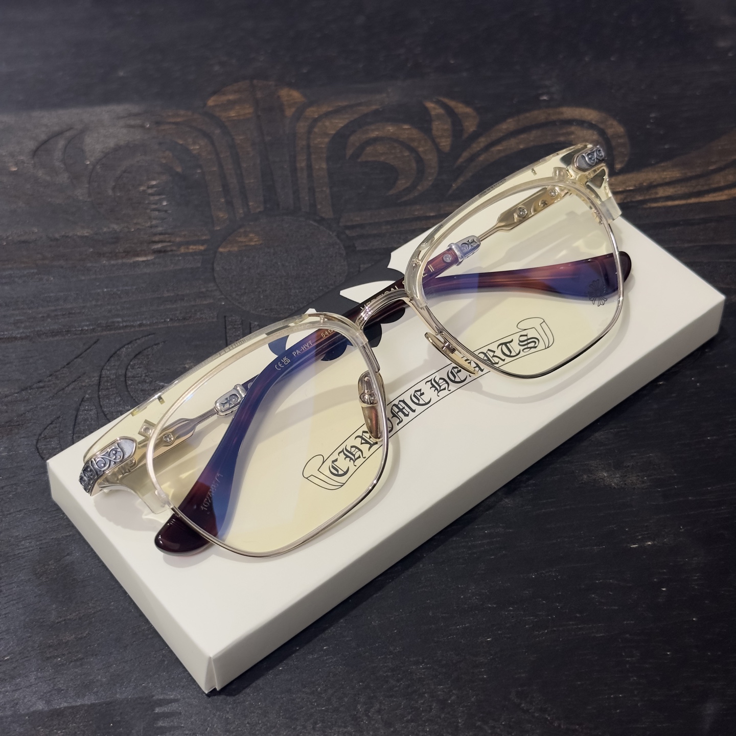 Chrome Hearts VERTICAL SMILE II/Side Eternity Vine Half-rimmed Glasses/Sunglasses/Eyeglasses(CHROME HEARTS 426)
