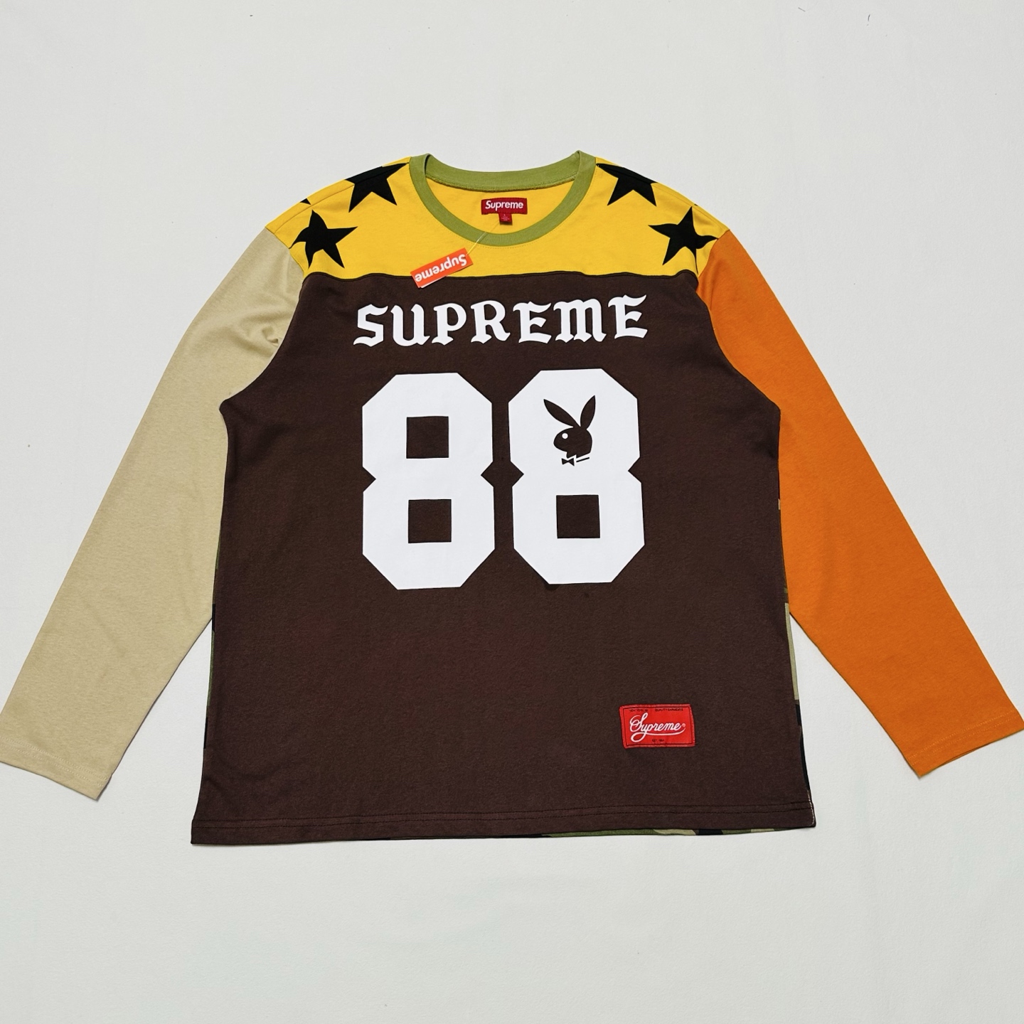 Supreme x Playboy L/S Football Top "White"（SUP-SS26-043）