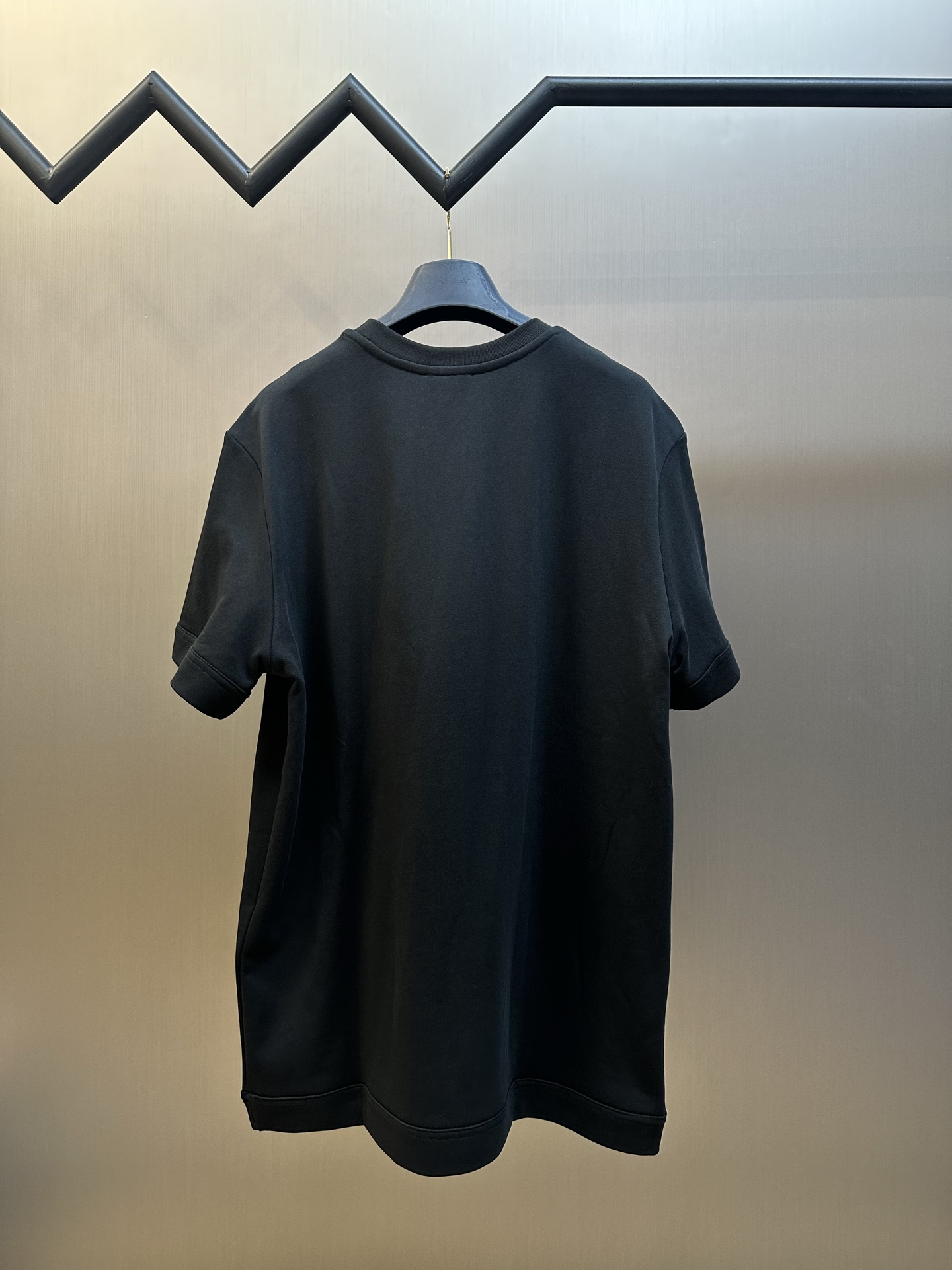 Moncler Cotton T-Shirt with Leather Trim（L10918C0005089BD5）