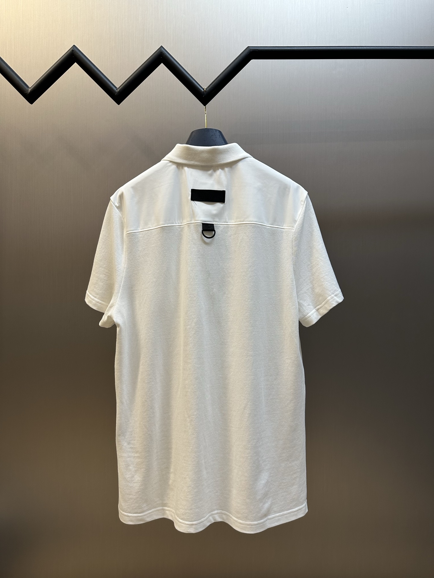 Moose Knuckles Dalon Black Polo Shirt(822185746616）
