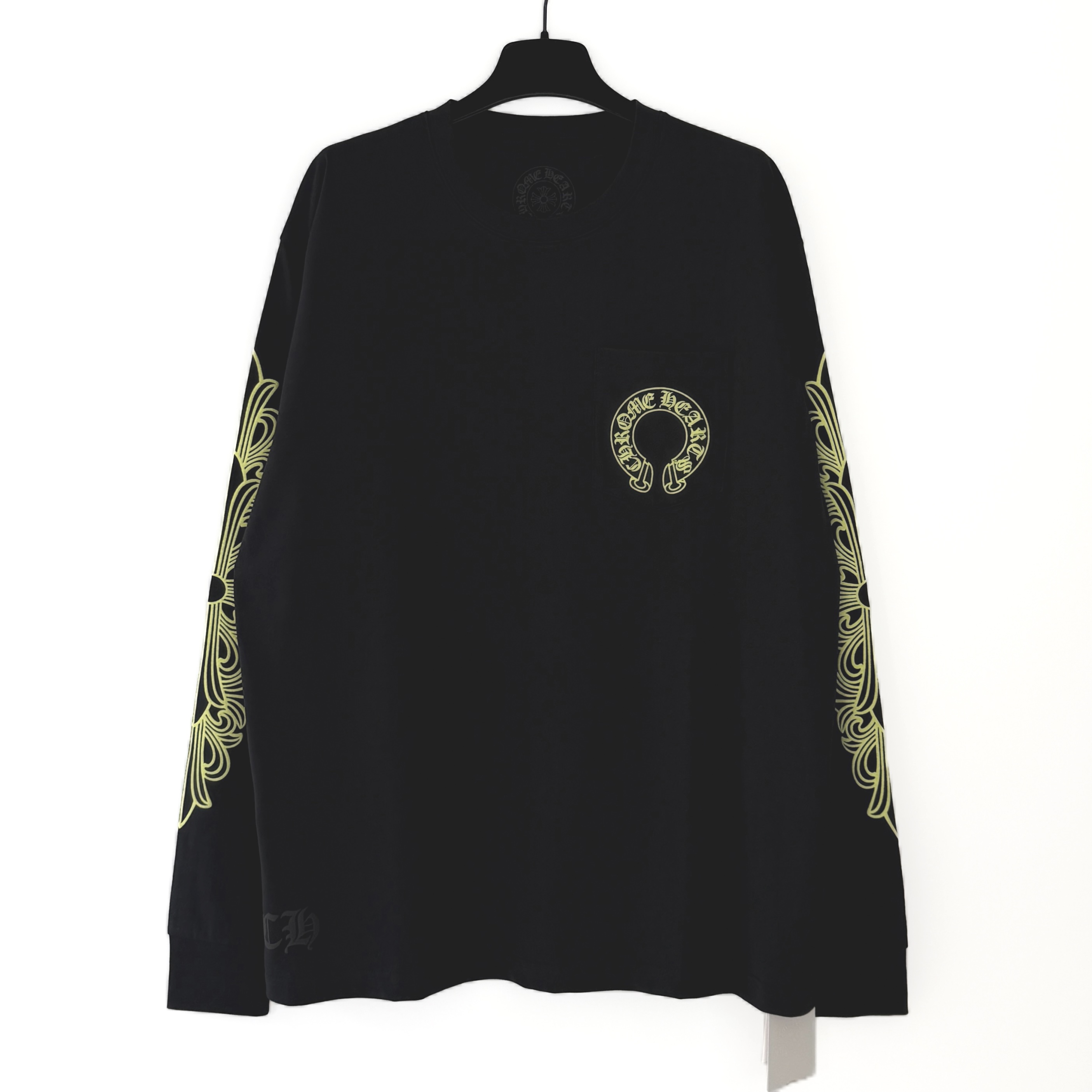 Chrome Hearts Black Horseshoe Long Sleeve Tee（CH-2026623）