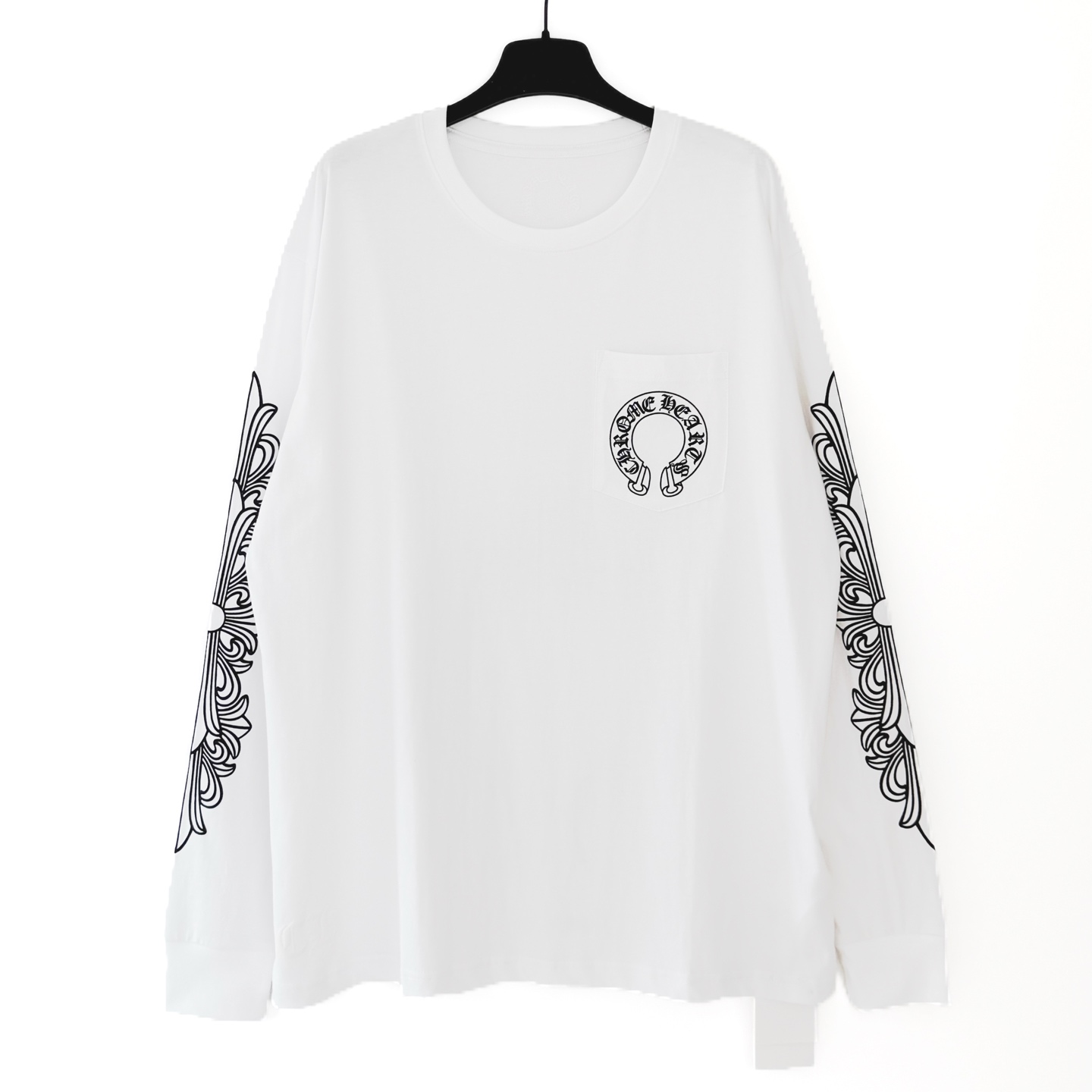Chrome Hearts Black Horseshoe Long Sleeve Tee（CH-2026623）