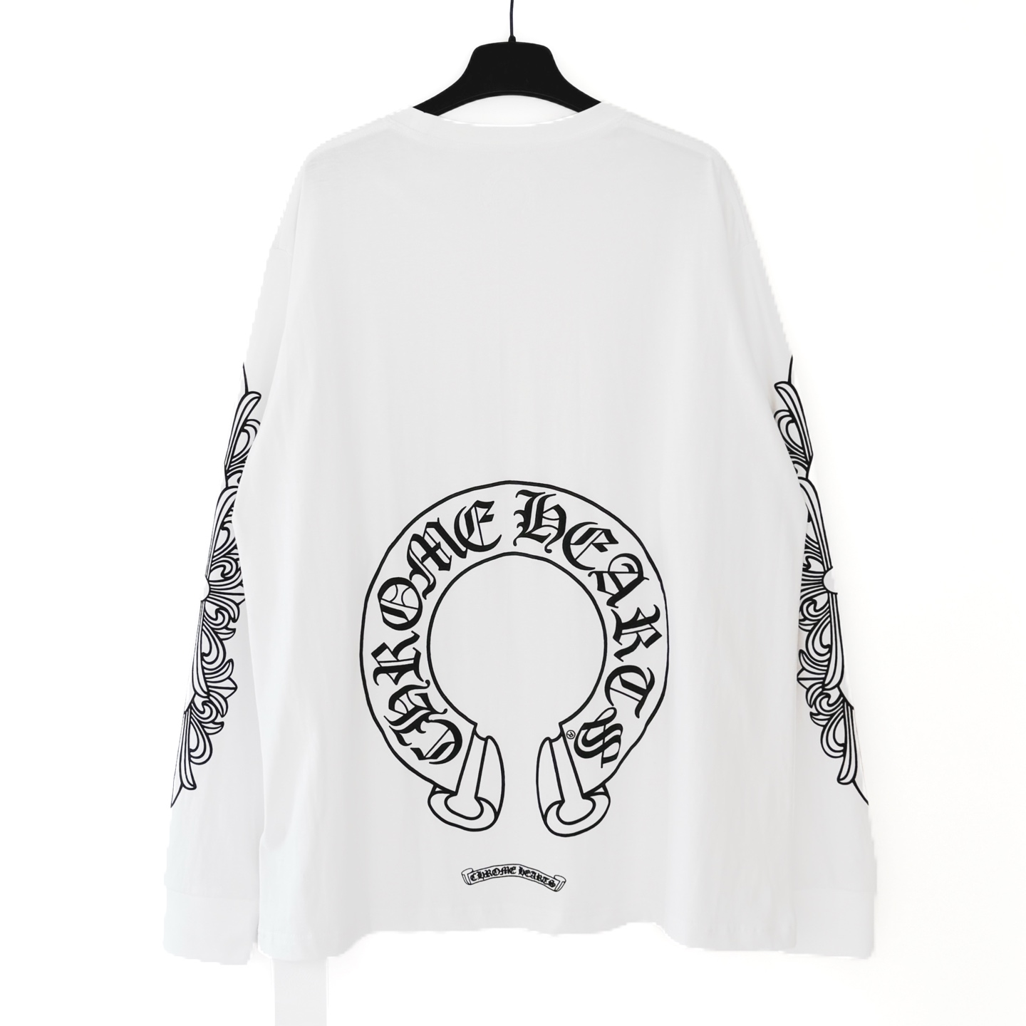 Chrome Hearts Black Horseshoe Long Sleeve Tee（CH-2026623）
