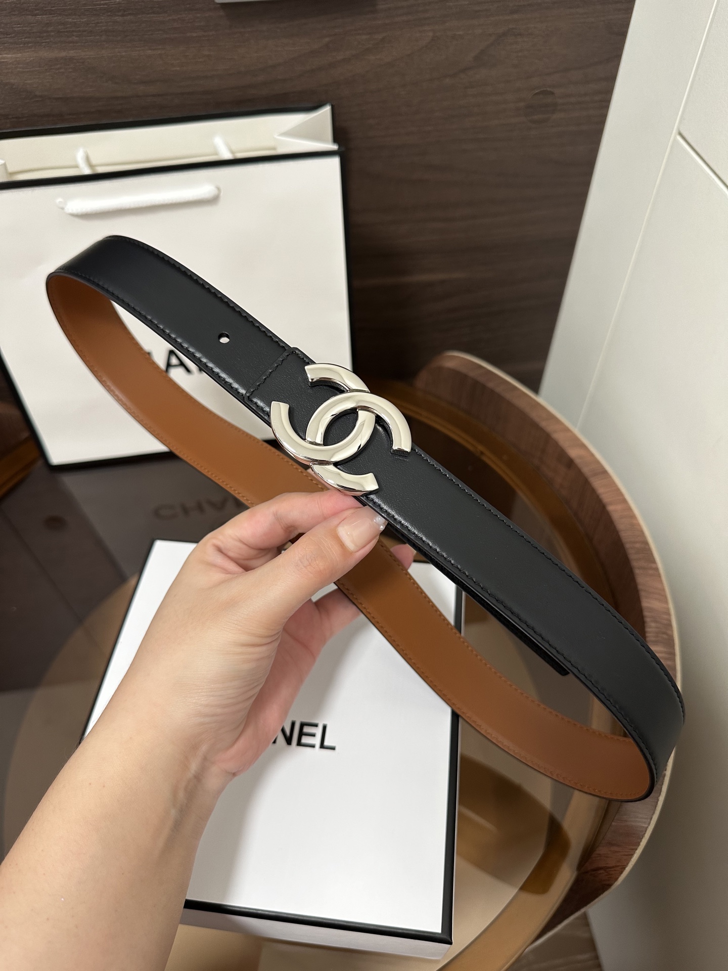 Chanel leather belt（AAC225-B25399-UC279）