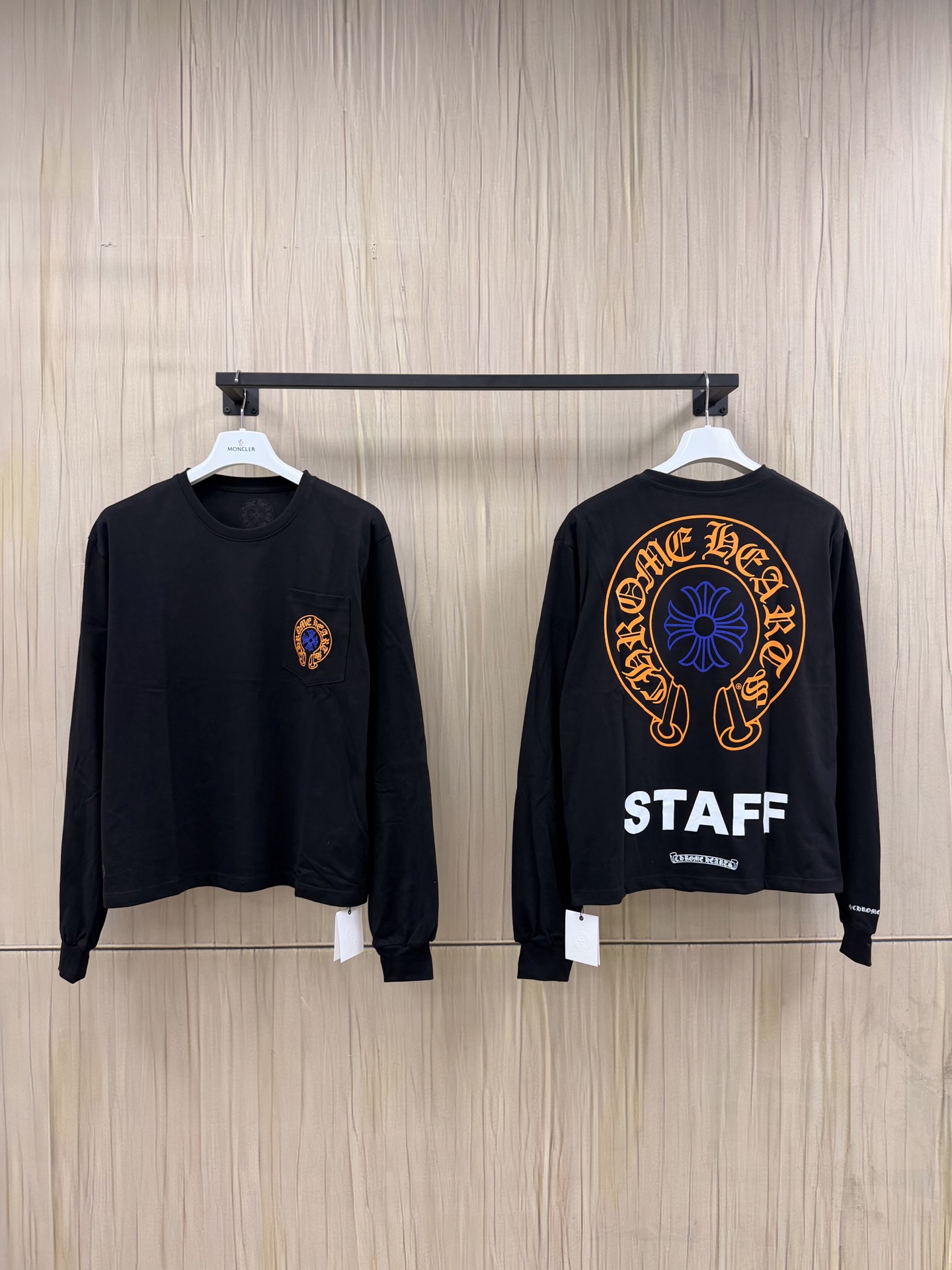 Chrome Hearts Horseshoe Staff L/S T-Shirt Black/Green/Pink  (CH-2026-7-22）