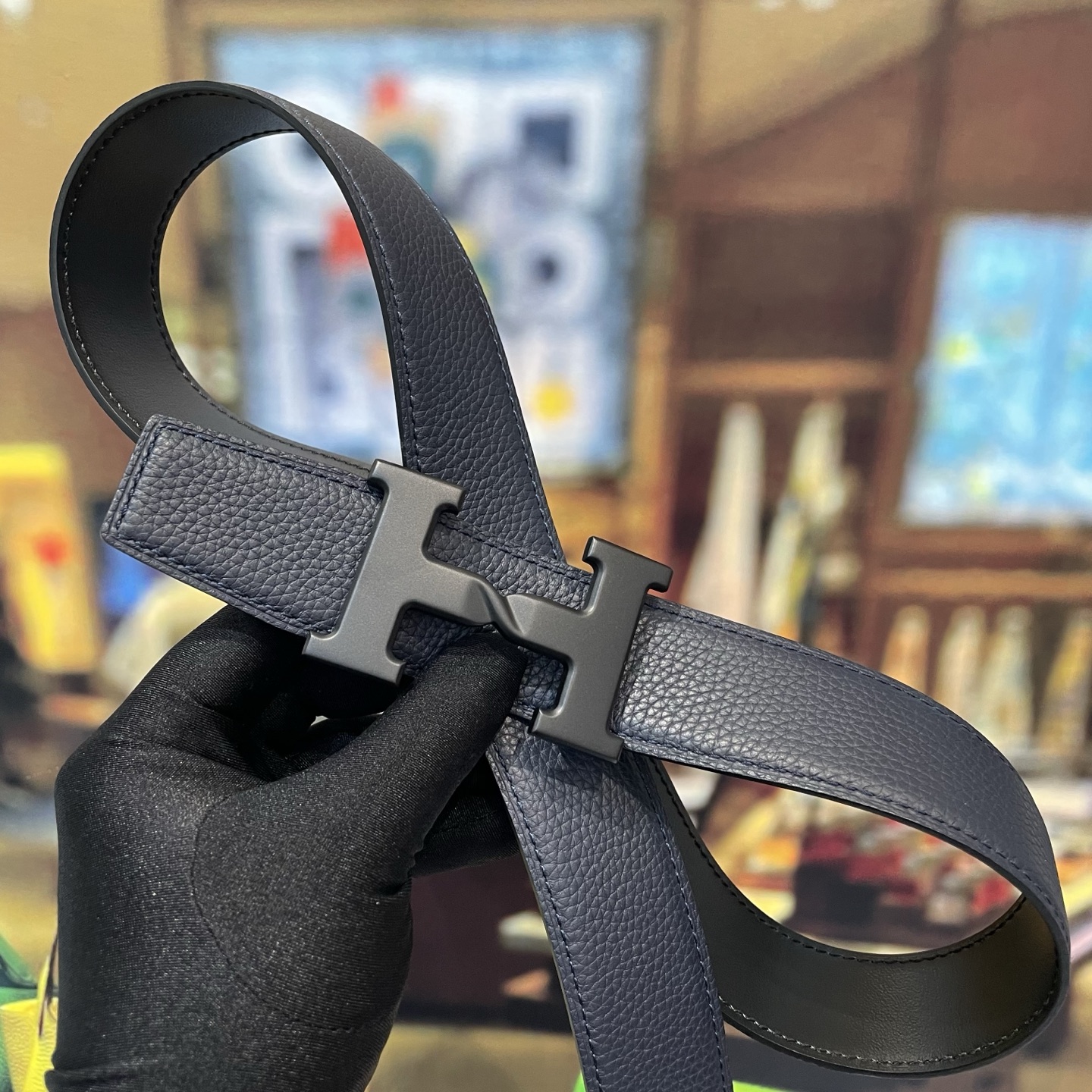 Hermes Togo Calfskin Leather Belts-3.8cm（H010639UJJ5）