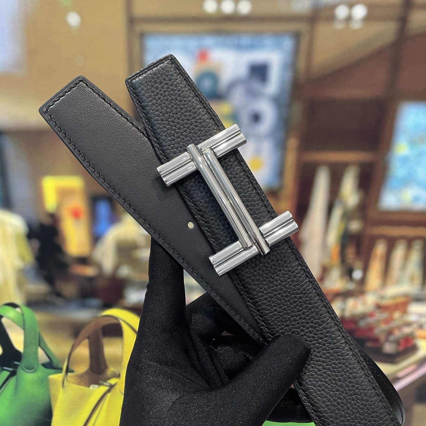 Hermes Togo Calfskin Leather Belts-3.8cm（H010639UJJ4）