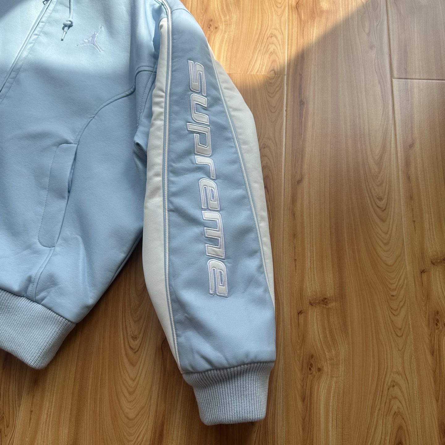 Supreme x Jordan Hooded Leather Jacket "Black"（SUP-SS26-313）