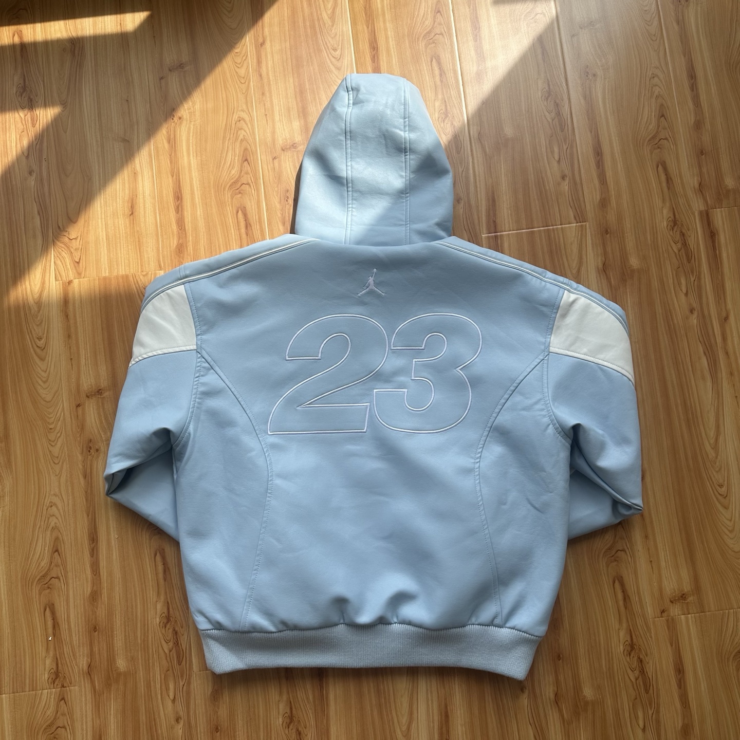 Supreme x Jordan Hooded Leather Jacket "Black"（SUP-SS26-313）