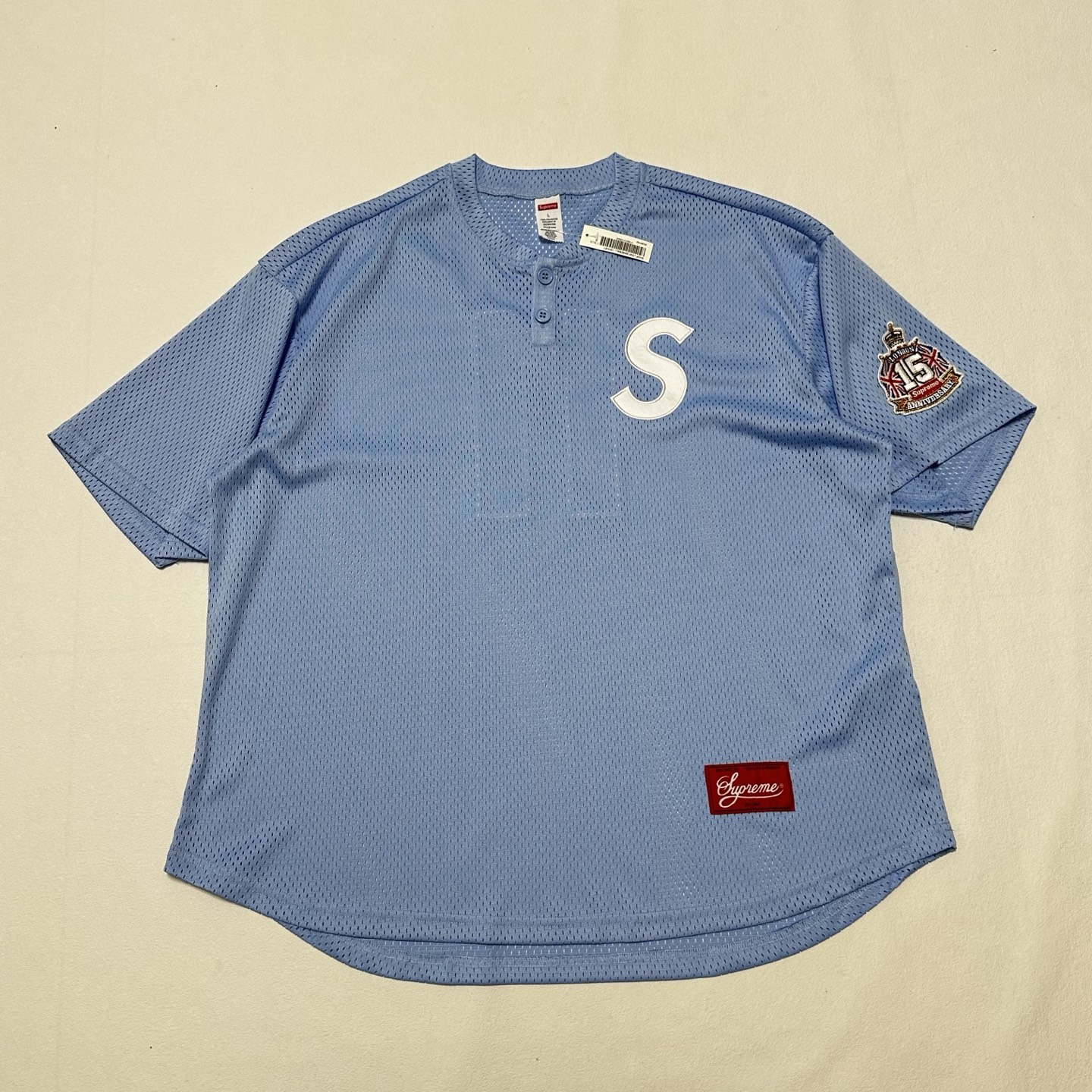 SUPREME 24FW S LOGO BASEBALL HENLEY TEE（SUP-FW24-005）