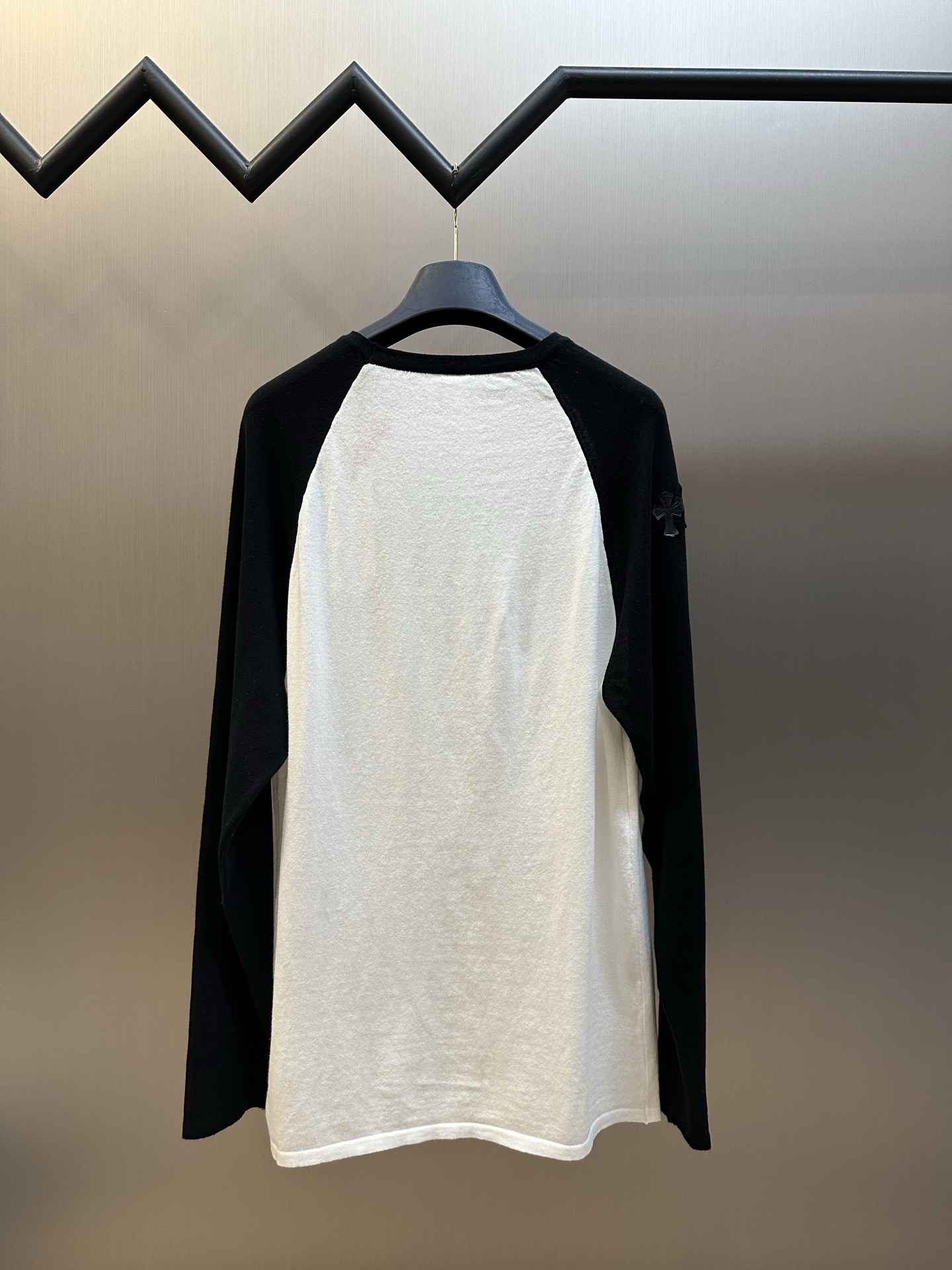 Chrome Hearts  Why Not Cross-Patch Raglan Silk-Cotton Knit T-Shirt（CH2026903）