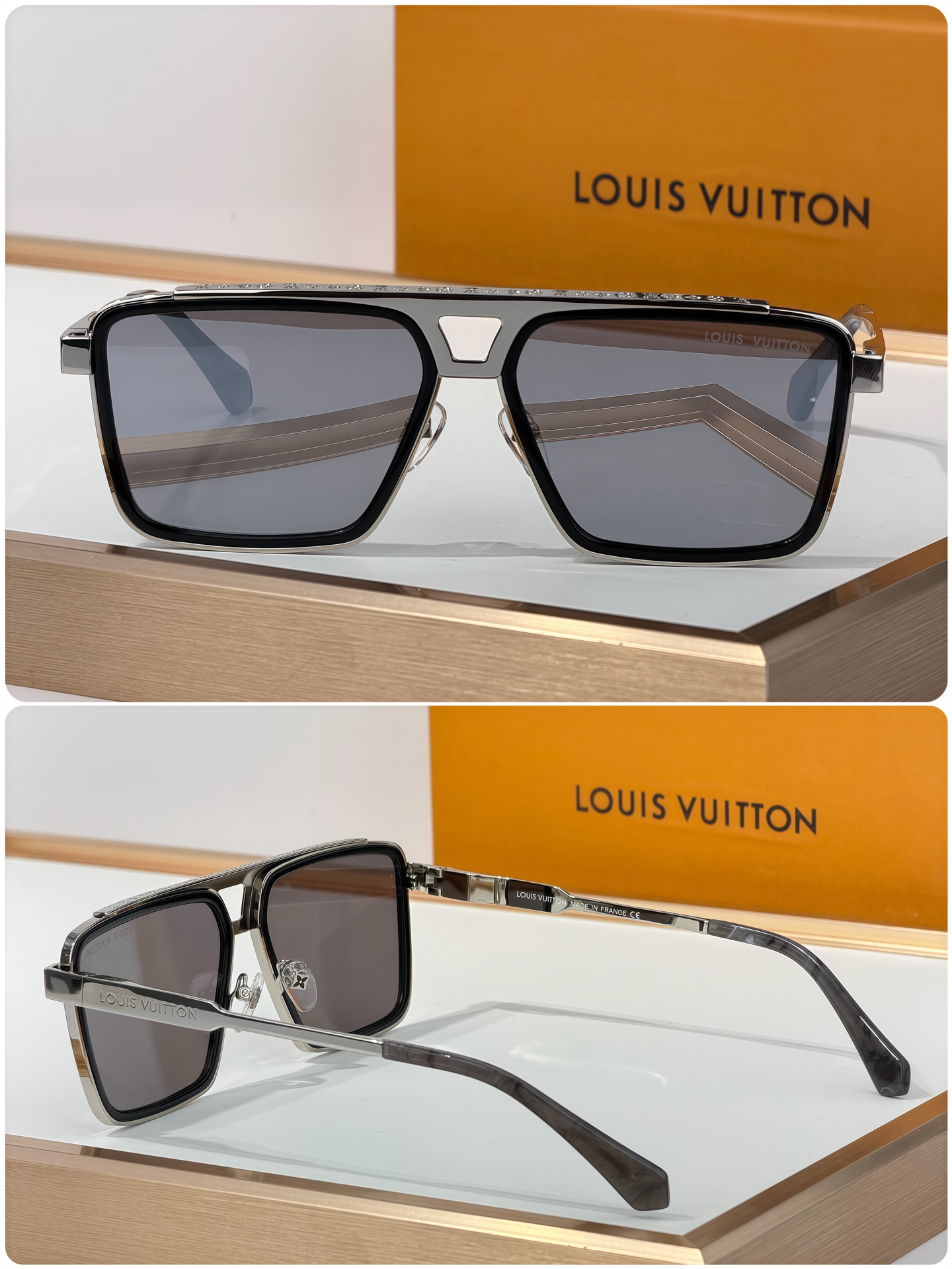 Louis Vuitton 1.1 Evidence Metal Square Sunglasses（多色） (Z1584U)
