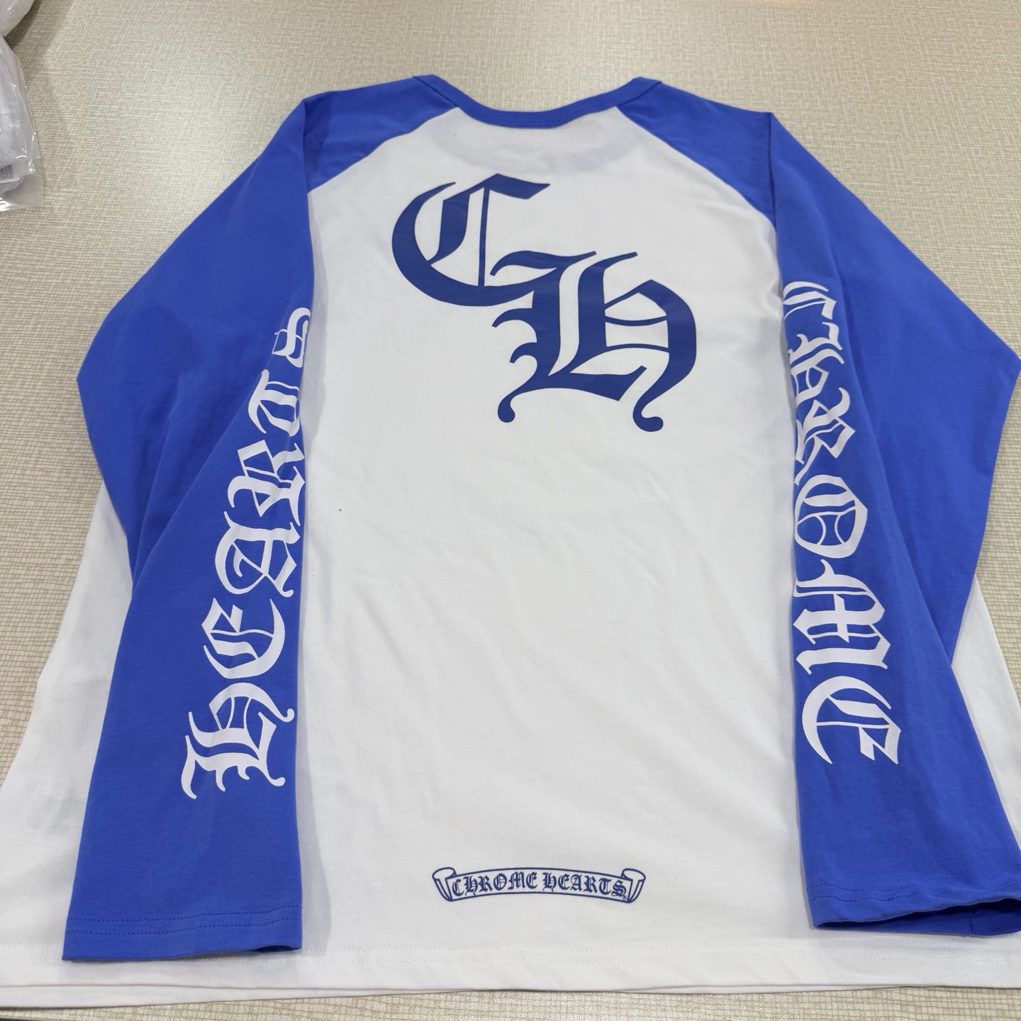 【S】CHROME HEARTS Horseshoe Bi-color Long-Sleeve T-Shirt（CH20269116）