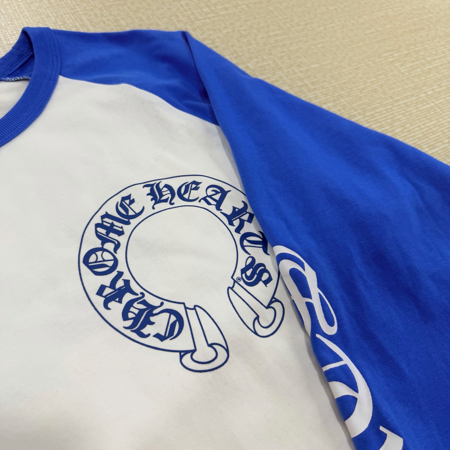 【S】CHROME HEARTS Horseshoe Bi-color Long-Sleeve T-Shirt（CH20269116）