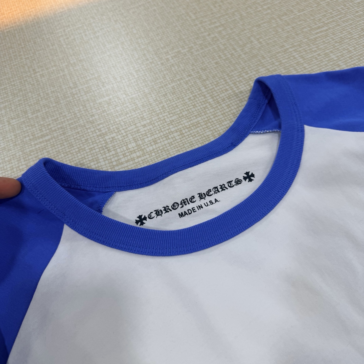 【S】CHROME HEARTS Horseshoe Bi-color Long-Sleeve T-Shirt（CH20269116）