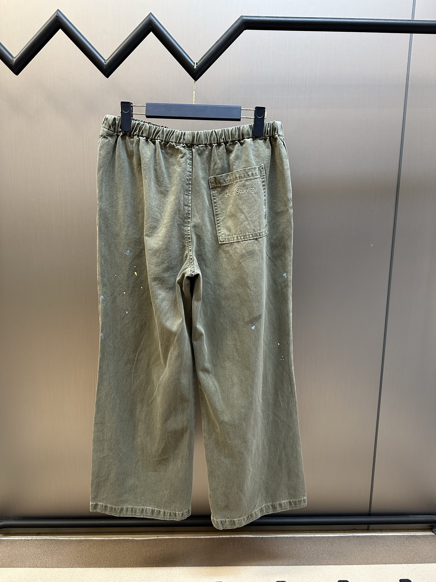 ACNE STUDIOS Washed cotton trousers (RW-MN-TROU000010）