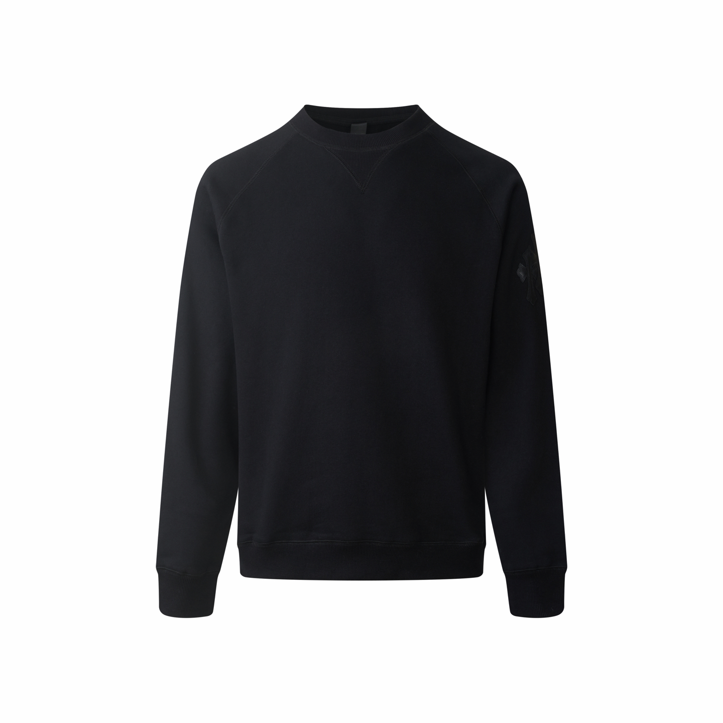 Chrome Hearts Y NOT Oversized sweatshirt with shoulder cross patch Gray (CH20269152）
