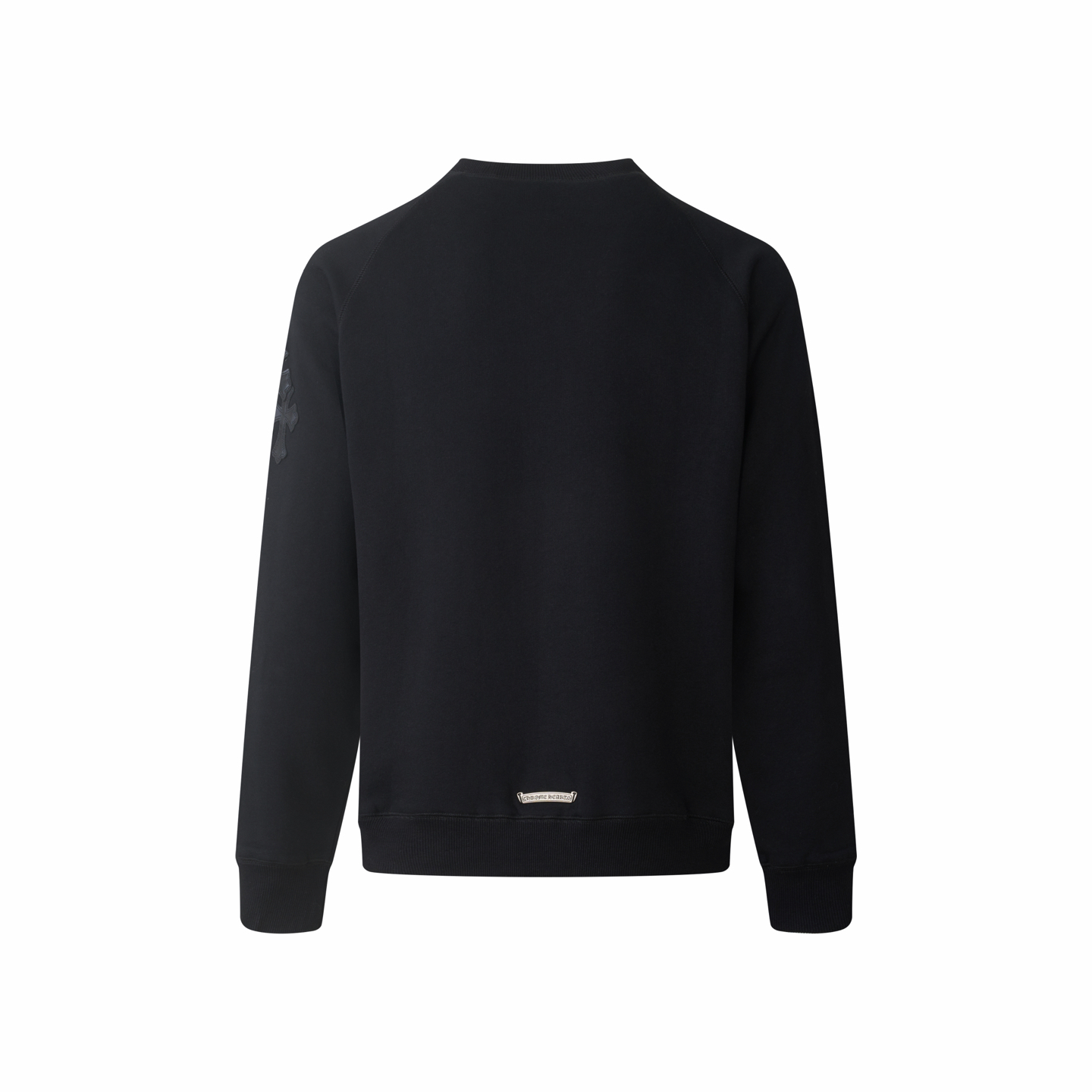 Chrome Hearts Y NOT Oversized sweatshirt with shoulder cross patch Gray (CH20269152）