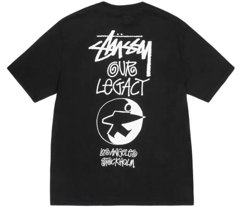 Stussy x Our Legacy Ol Surfman Pigment Dyed Tee“black"（3903856）