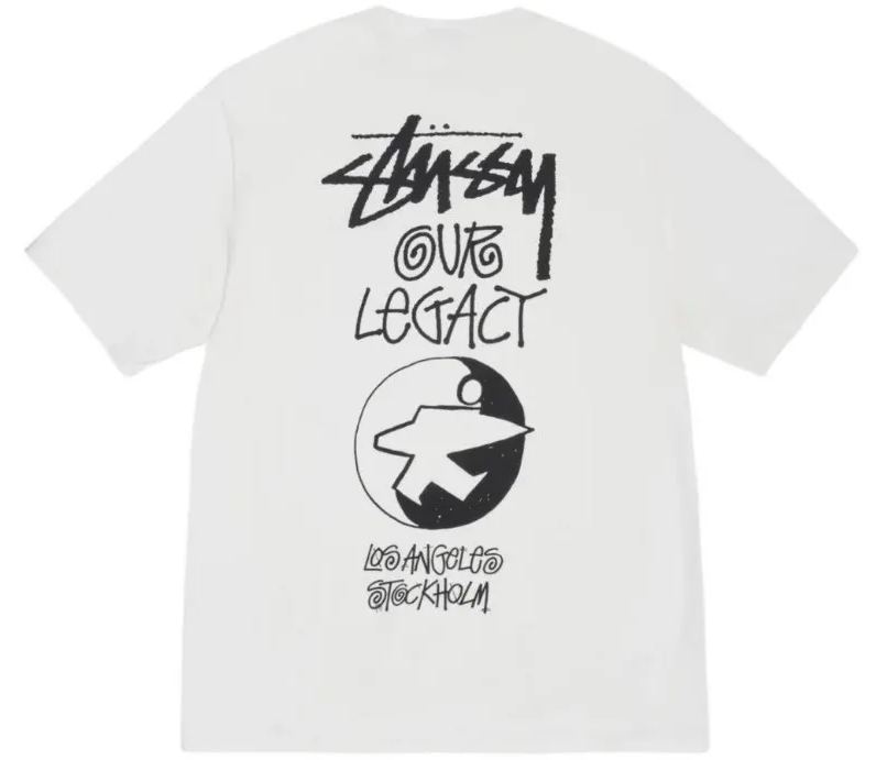 Stussy x Our Legacy Ol Surfman Pigment Dyed Tee“white"（3903857）