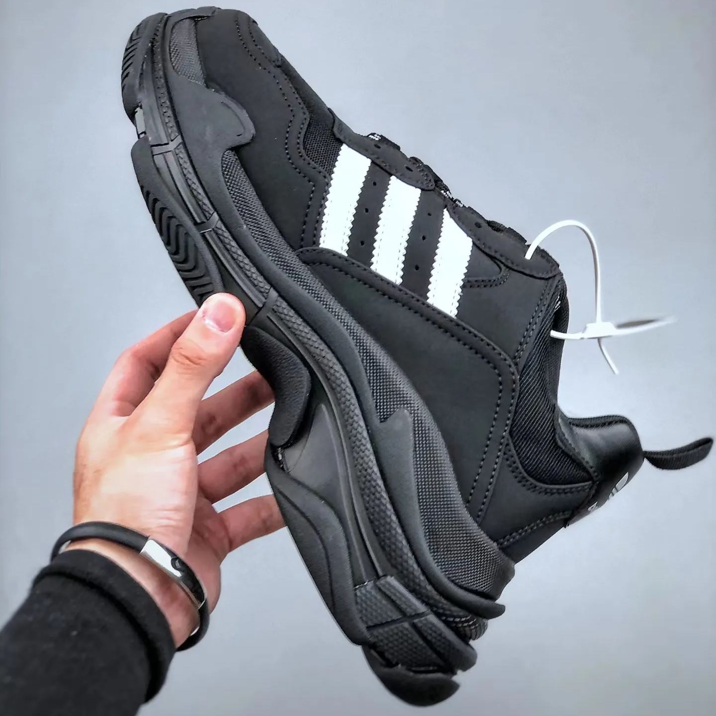  BALENCIAGA Triple S "BLACK"（712821W2ZB21090）