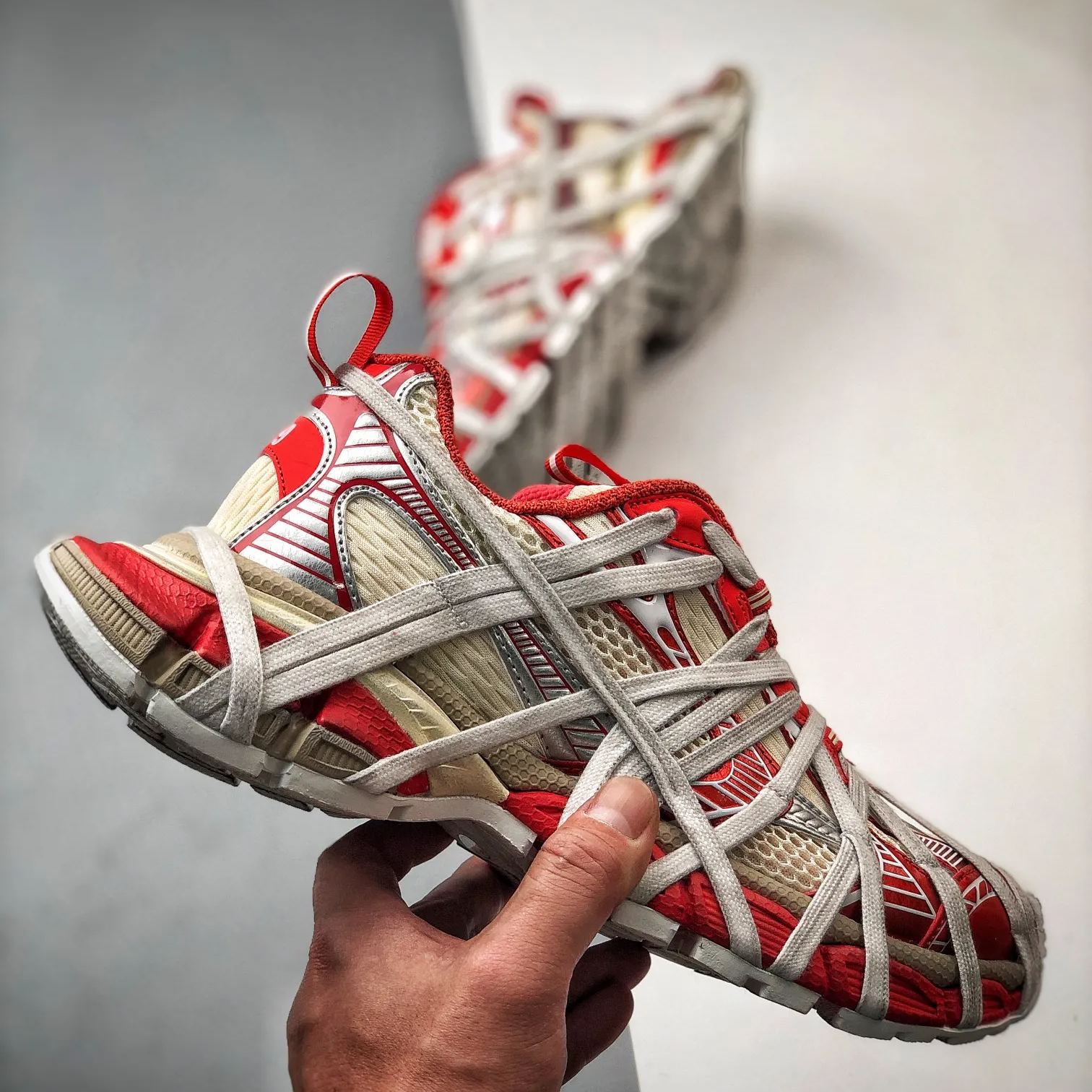 BALENCIAGA 24SS 3XL Extreme Lace Sneakers *ORANGE Series BALENCIAGA 24SS 3XL Extreme Lace Sneakers *ORANGE Series