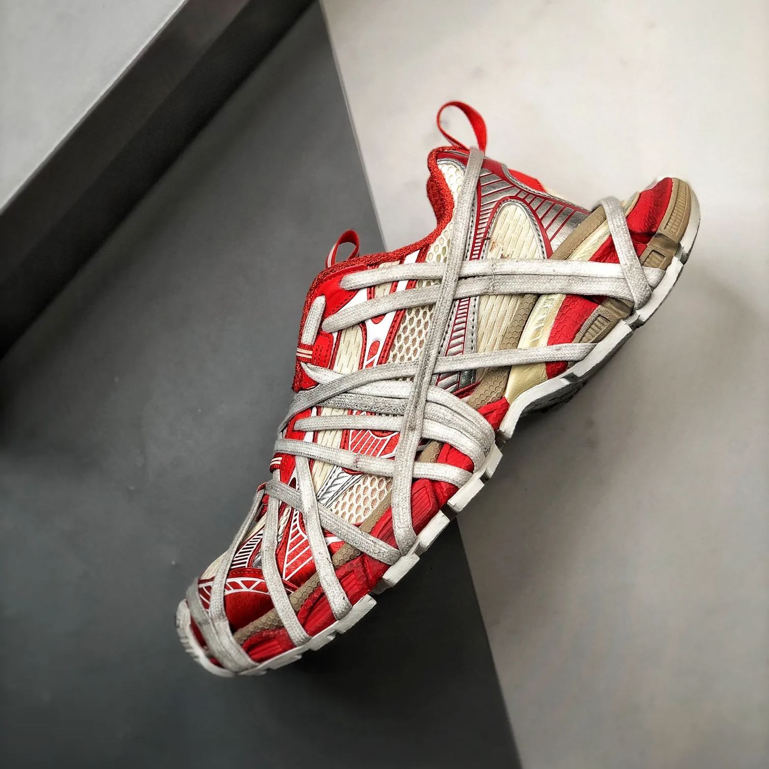 BALENCIAGA 24SS 3XL Extreme Lace Sneakers *ORANGE Series（778697W3XLL7597）