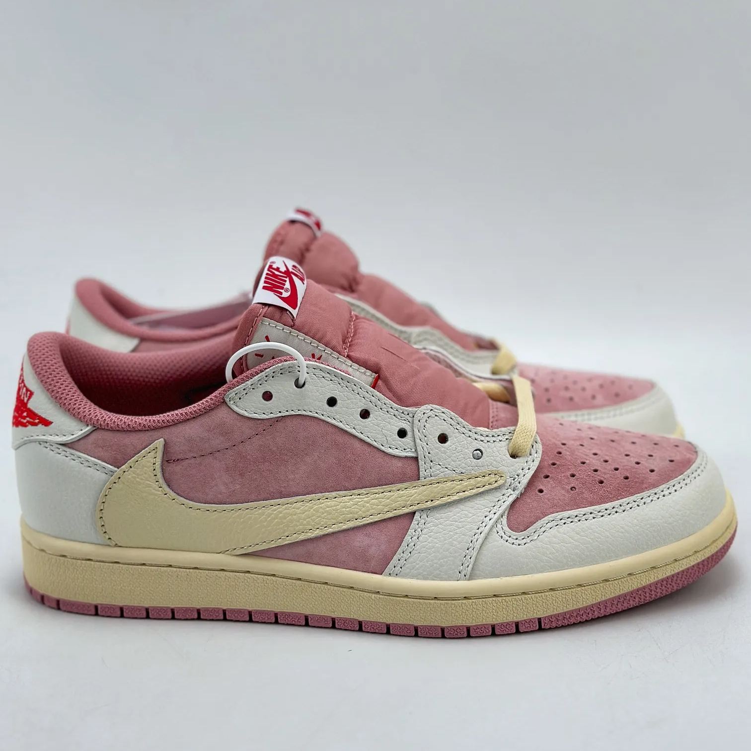 Travis Scott × Nike Air Jordan 1 Low OG SP ‘Pink White’(DM7866)