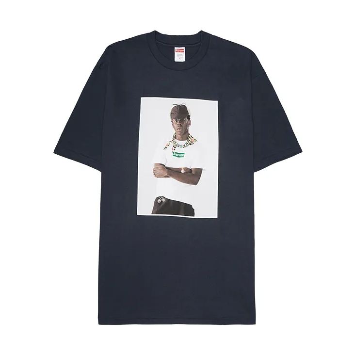 Supreme Tyler, The Creator Tee "Navy" (SUP-FW24-002-2）