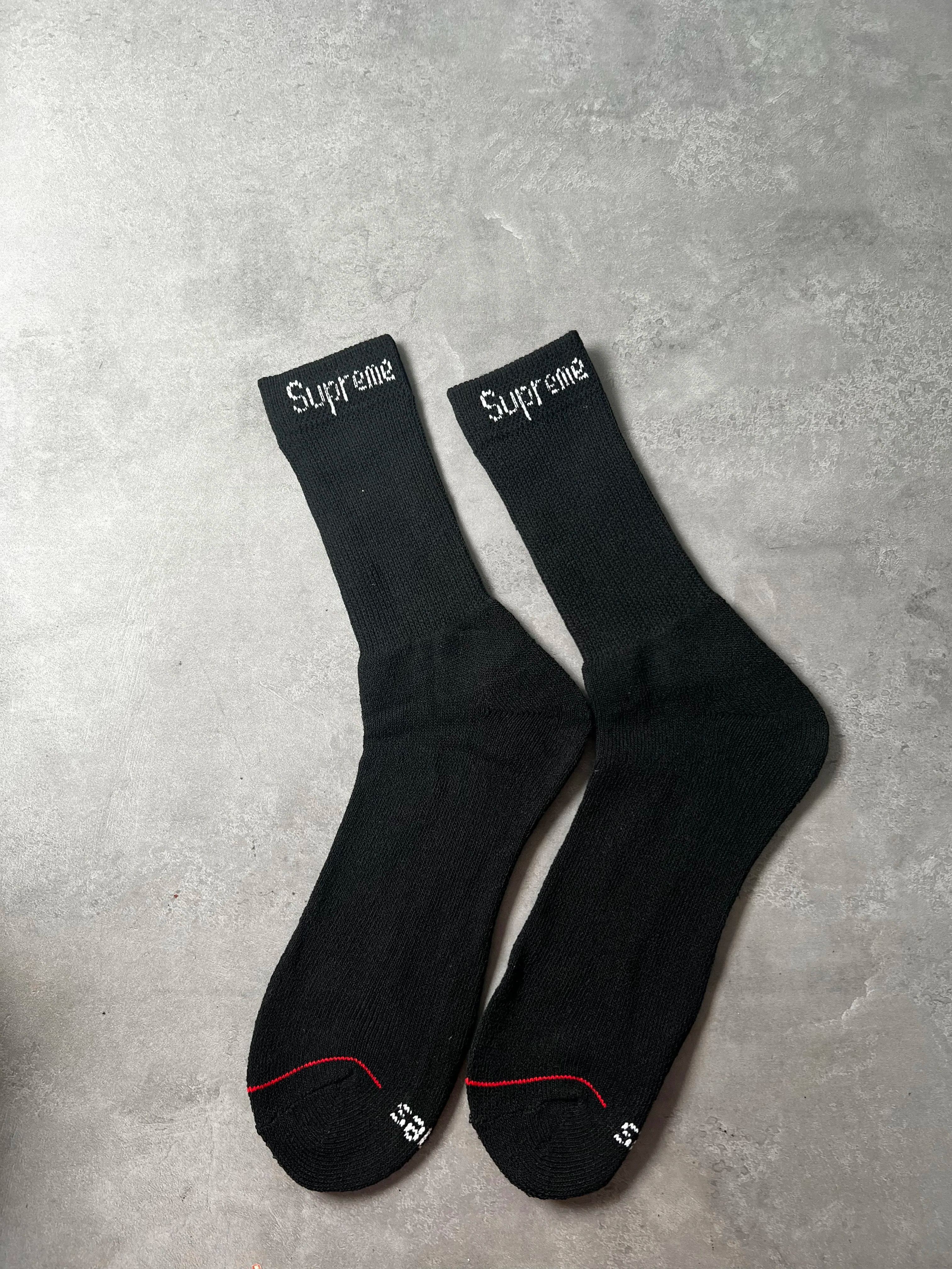 Supreme / Hanes Crew Socks (4 Pack) "White"（SUP-SS21-068）
