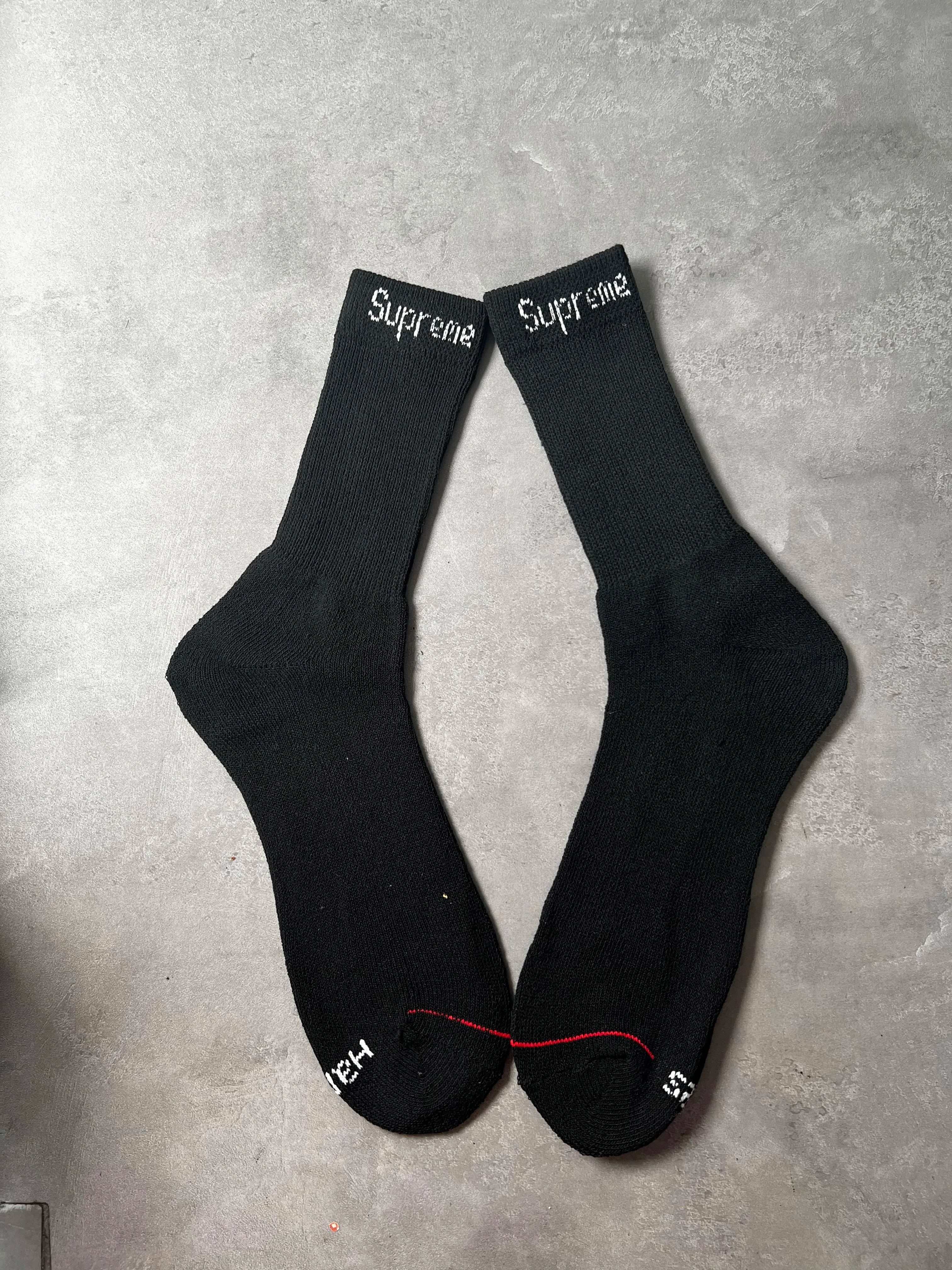 Supreme / Hanes Crew Socks (4 Pack) "White"（SUP-SS21-068）