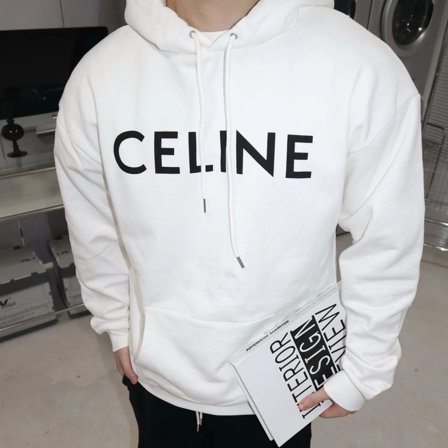 CELINE Hoodie (2Y321670Q-01OB）