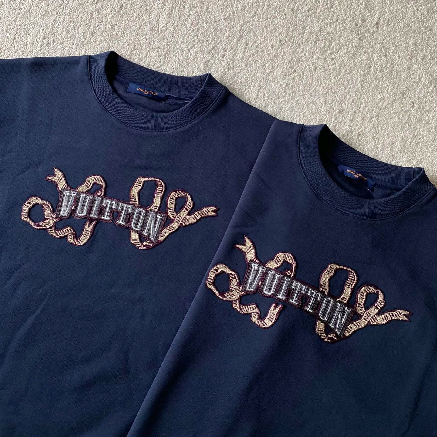 Louis Vuitton Embroidered cotton crewneck（1AGJXW）