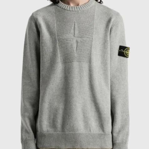 Stone Island 503A7 Wappen Patch Men's Knit（7515503A7-V0099）