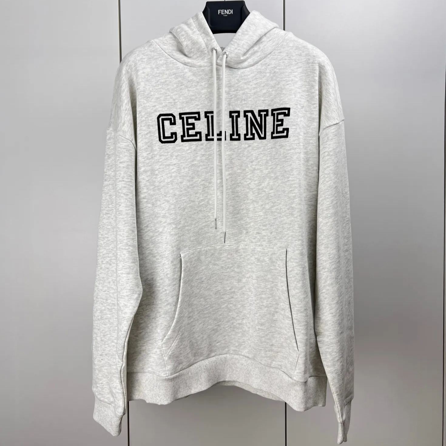 CELINE LOOSE HOODIE IN COTTON FLEECE (RY032510Z-08BQ）