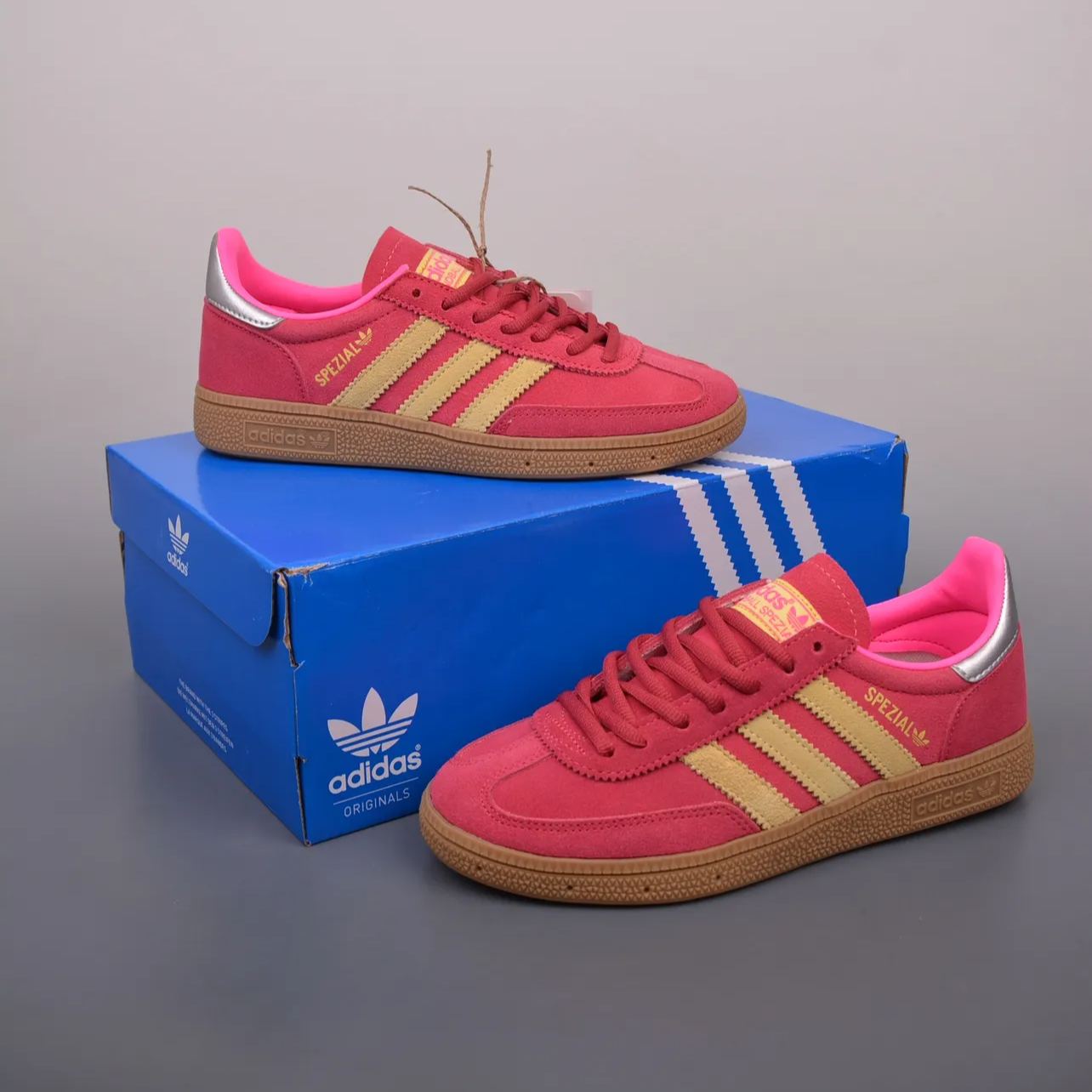 adidas Originals handball spezial pink/yellow（JI1407）