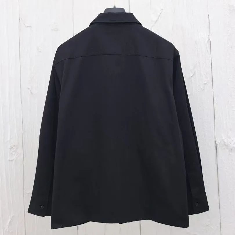 DIOR CD Icon embroidered shirt in cotton gabardine（513C542A6472_C989）