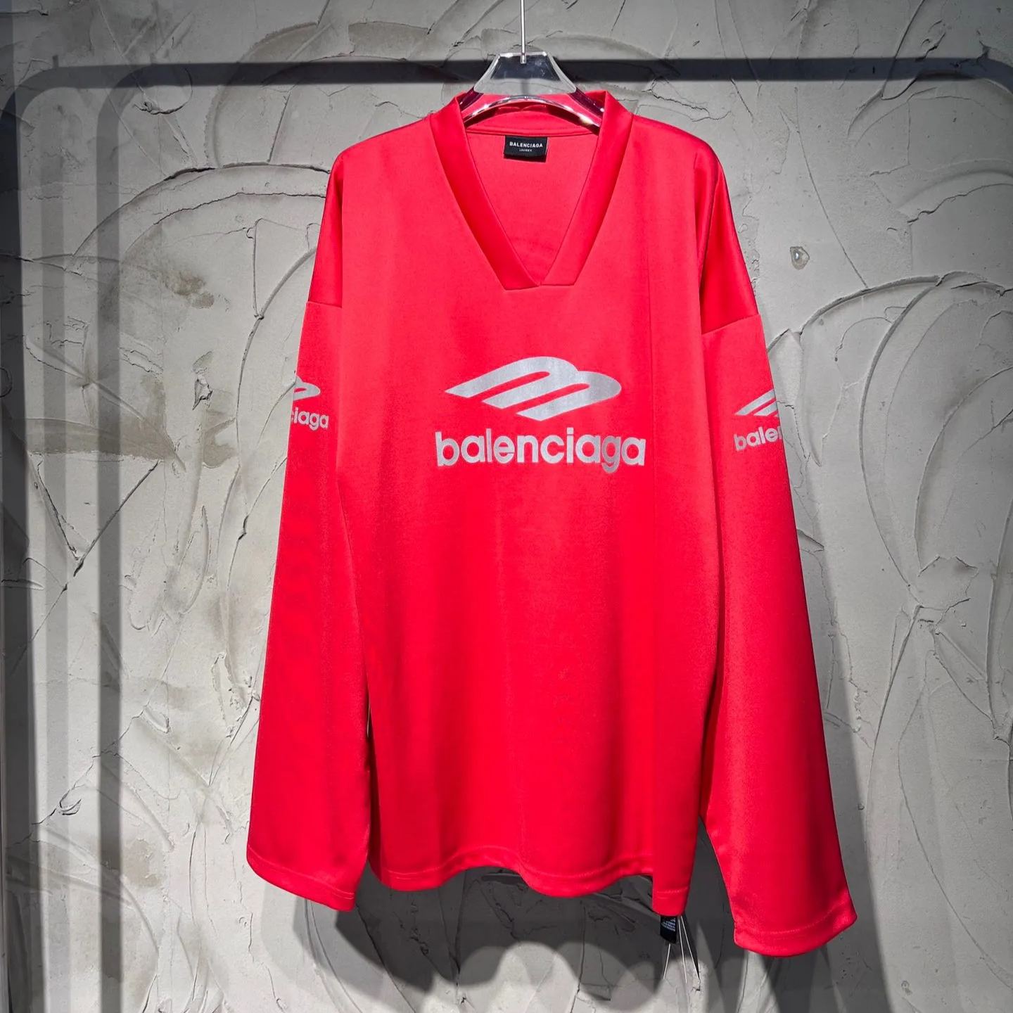 BALENCIAGA  3b Sports Icon Ski Long Sleeve T-Shirt Large Fit in Black（779988TPVQ51000）