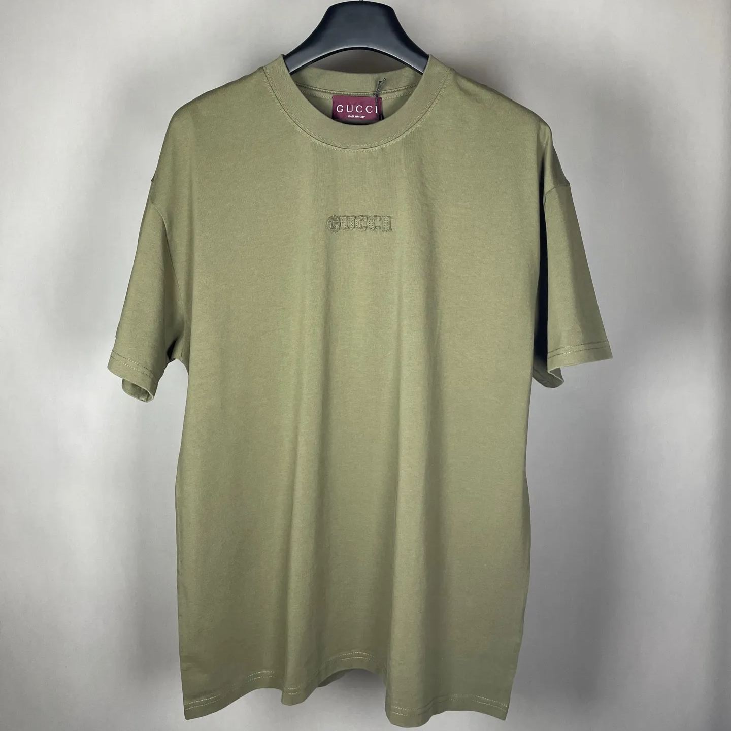 GUCCI Embroidered cotton jersey T-shirt（798115XJG54 1168）