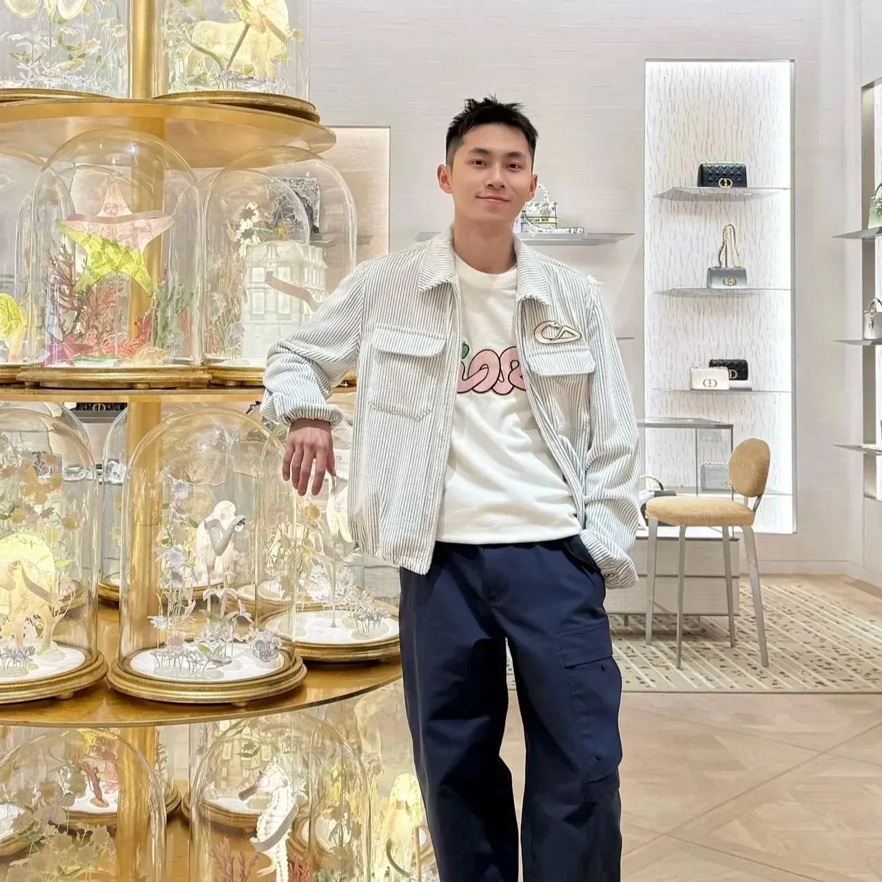 DIOR Jackets Men Beige（513D590A297X-C084）