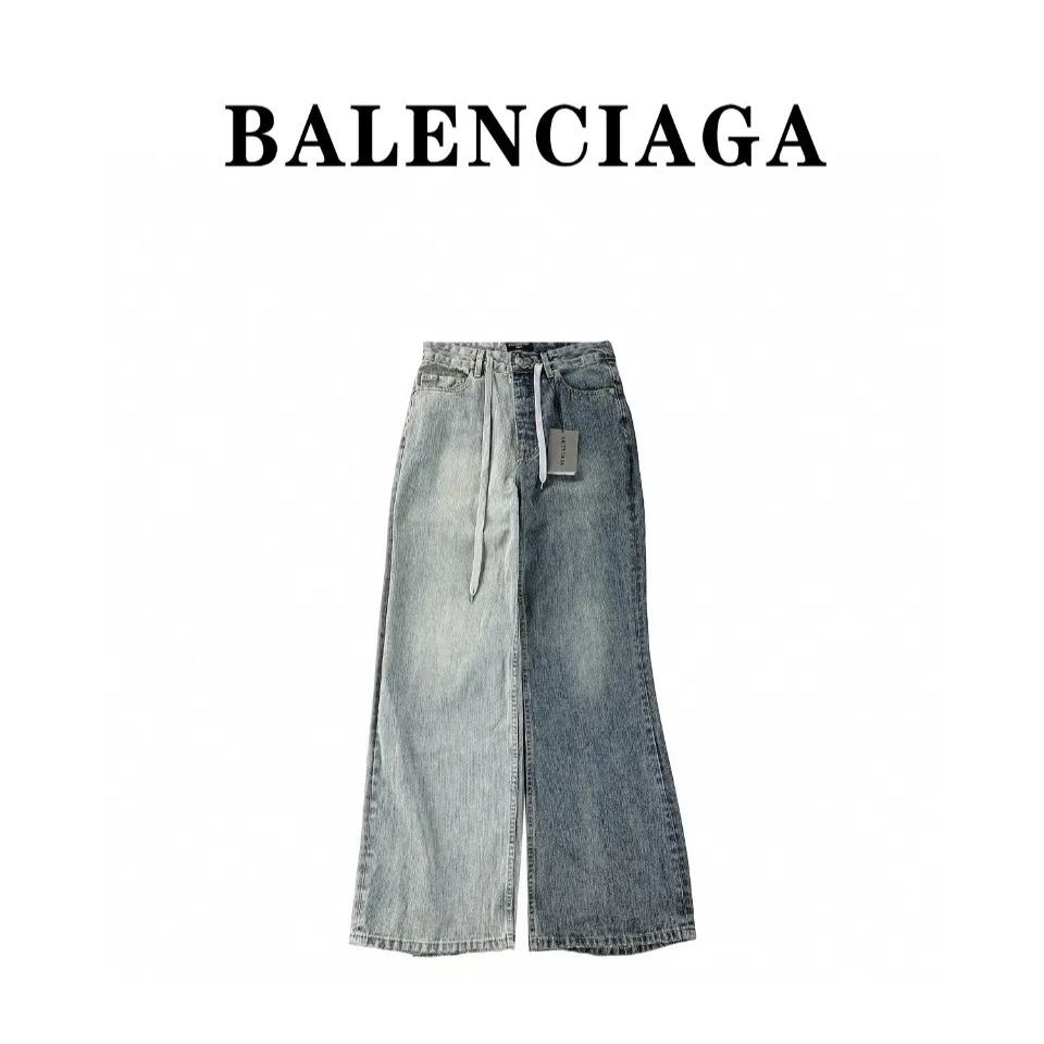 BALENCIAGA two-tone jeans (1647597345243320）